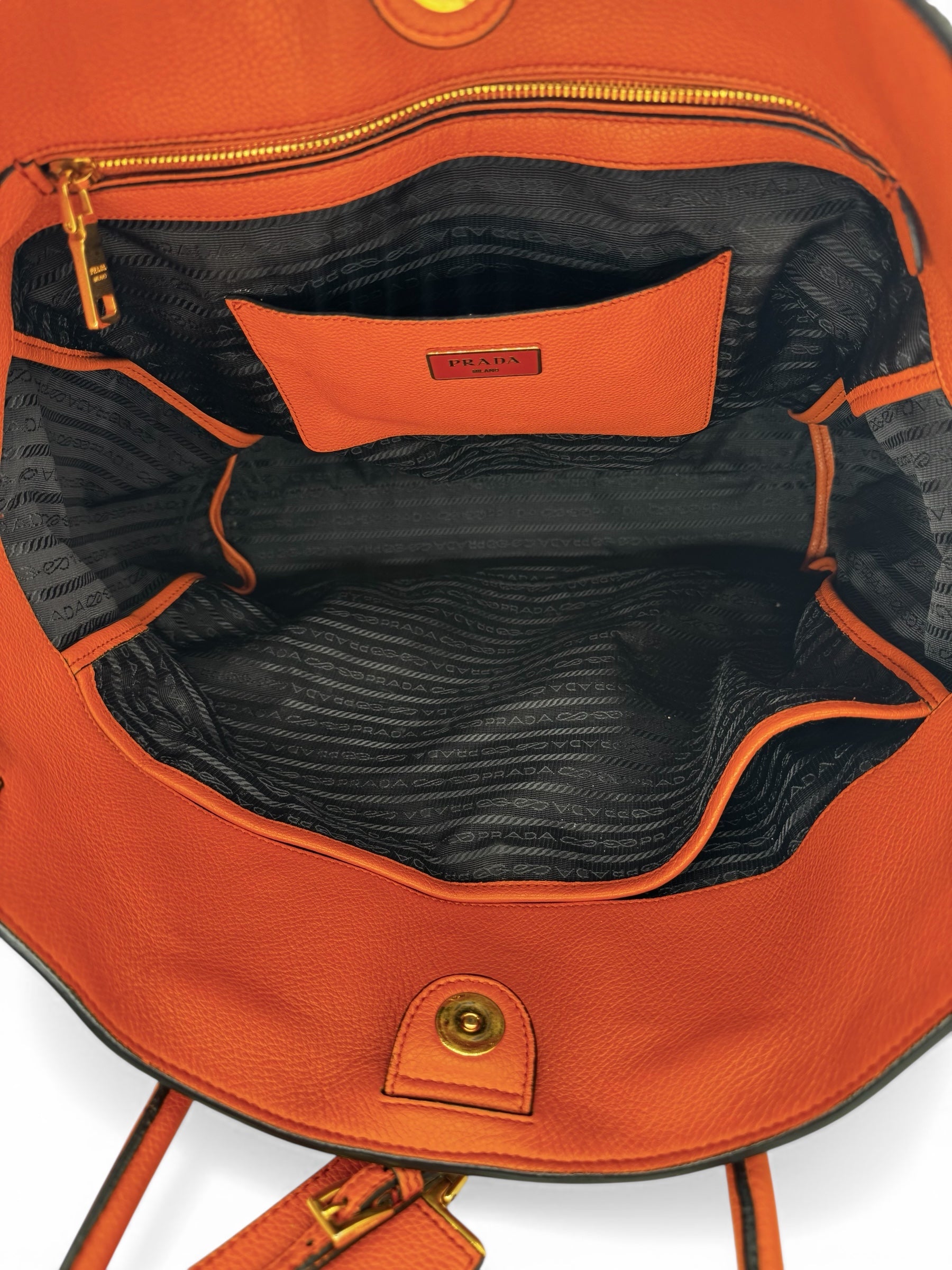 Prada Sac Cabas Orange | Les Folies d’Eugénie