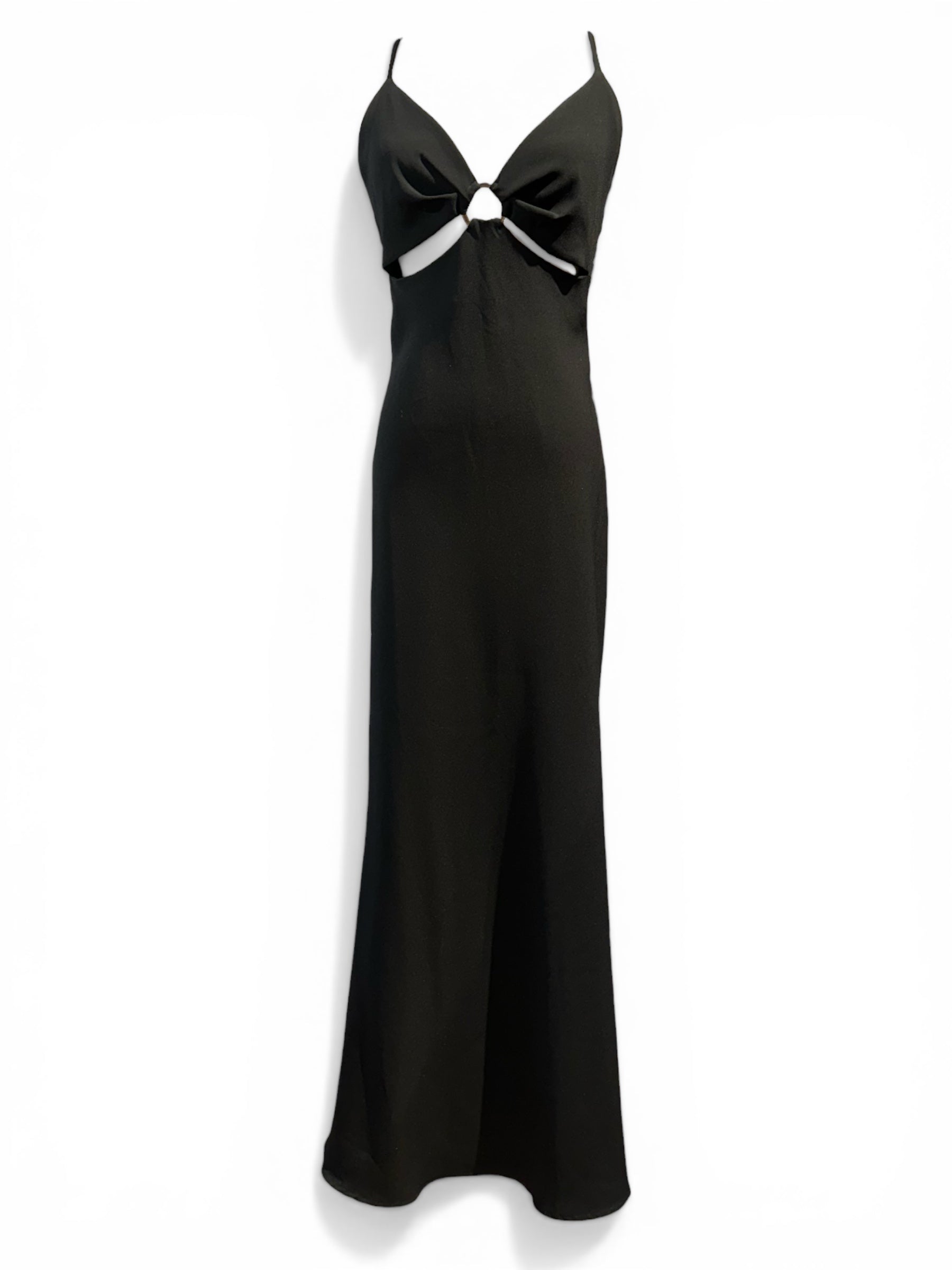 Claudie Pierlot Robe Noir Longue T38 | Les Folies d’Eugénie