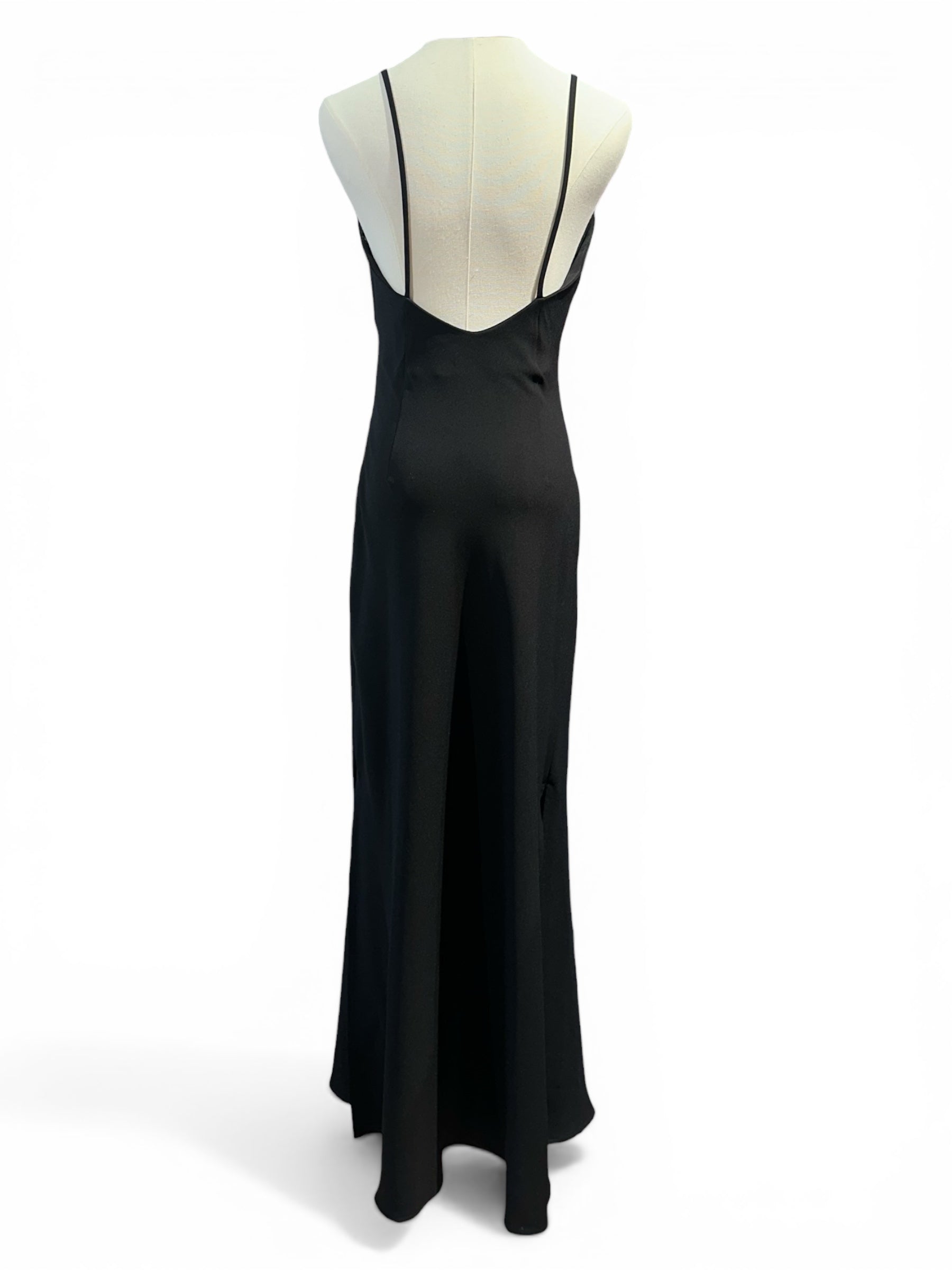 Claudie Pierlot Robe Noir Longue T38 | Les Folies d’Eugénie