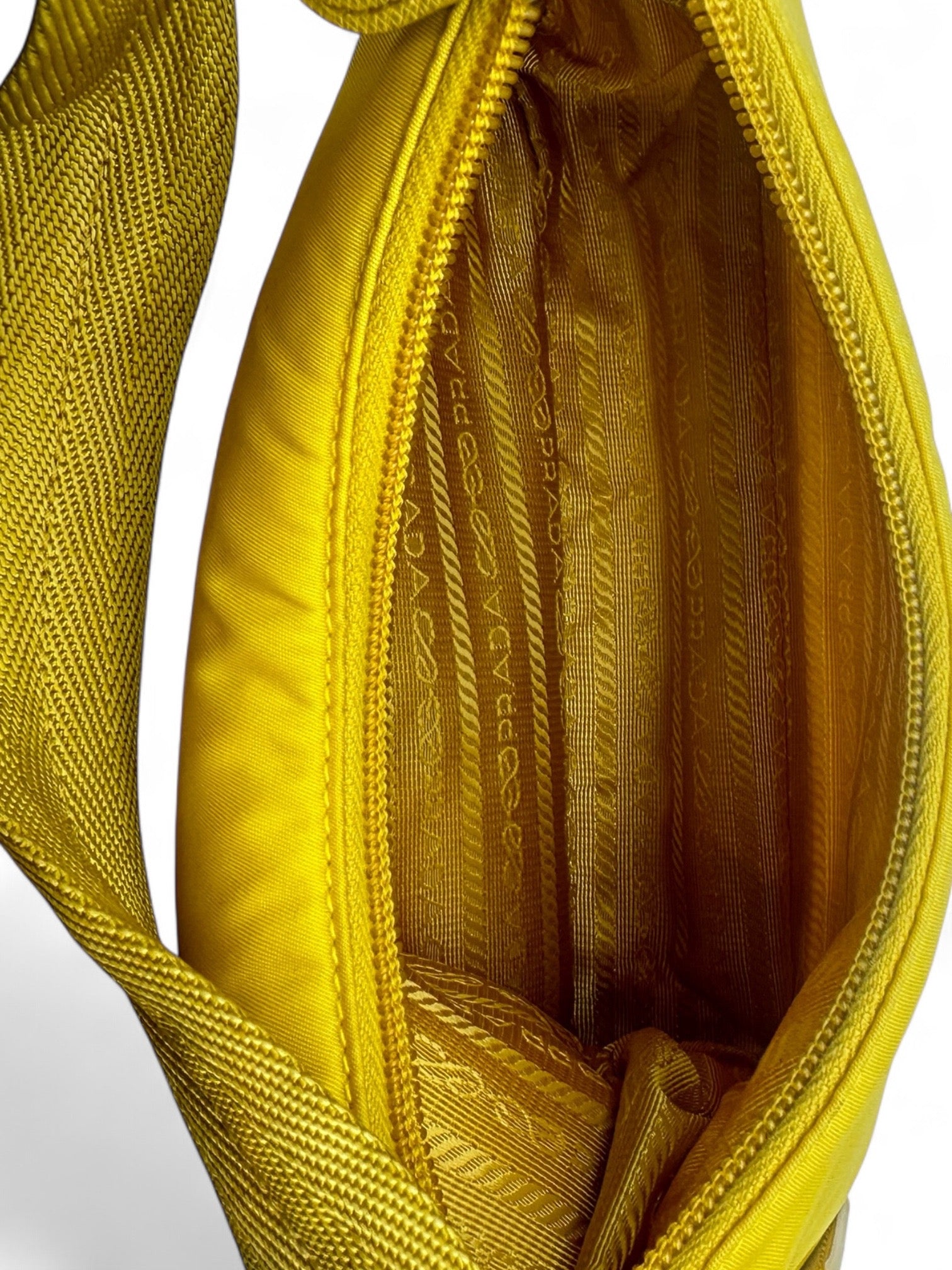 Prada - Yellow Re-Edition nylon bag