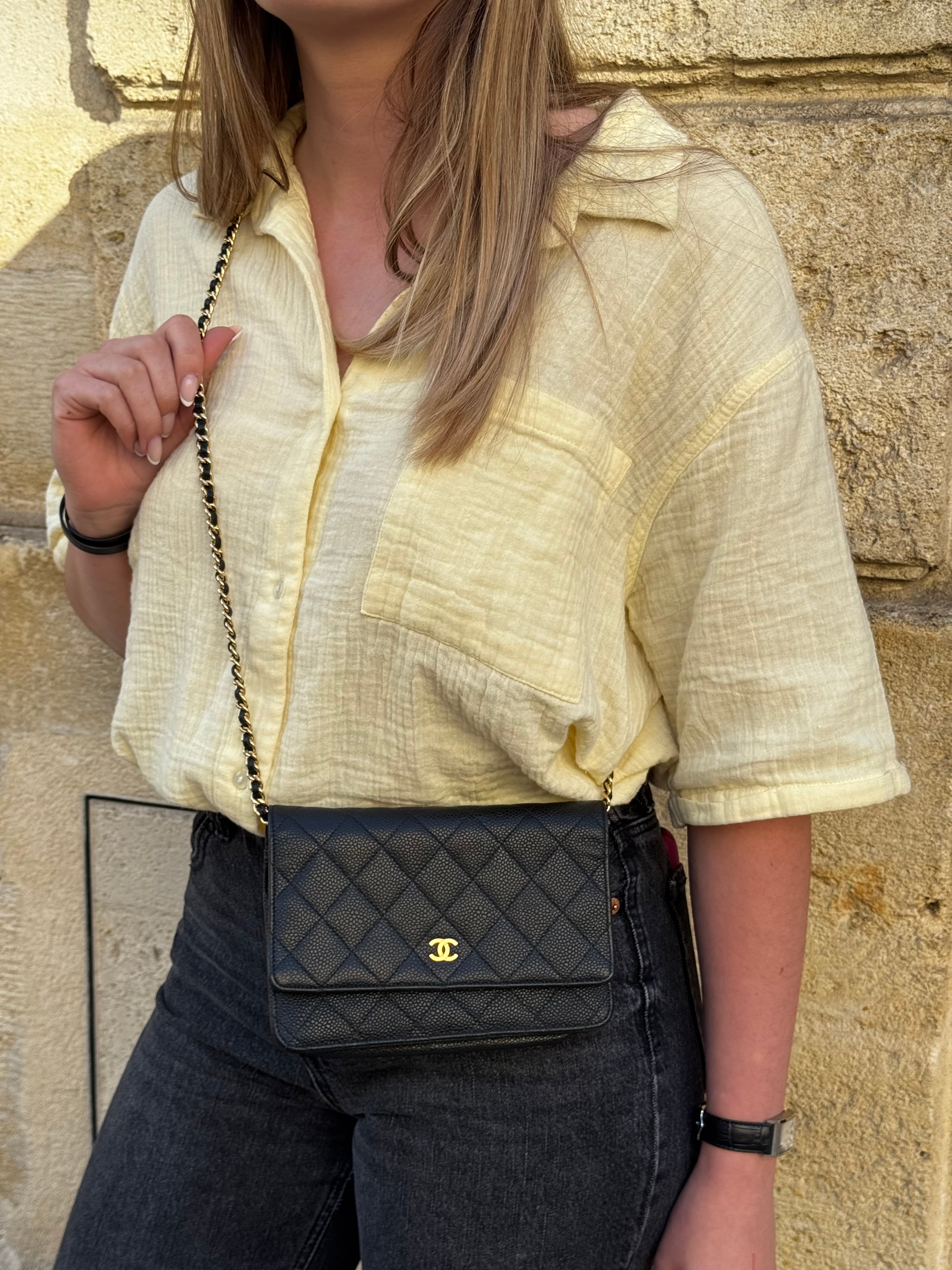 Chanel Sac Wallet On Chain Caviar | Les Folies d’Eugénie