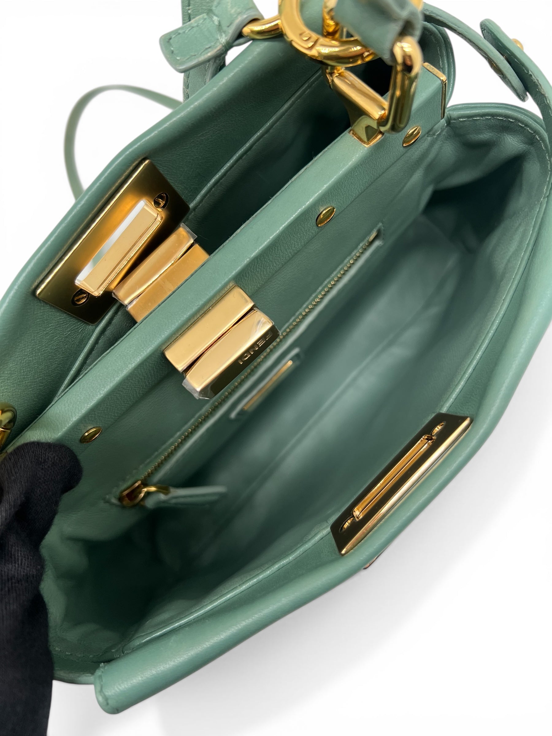 Fendi Sac Peekaboo Mini Vert Jade | Les Folies d’Eugénie