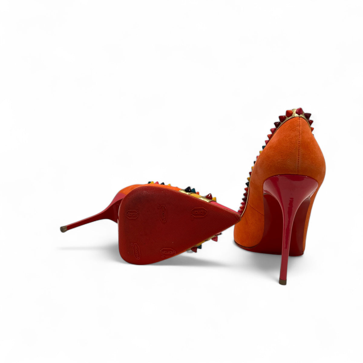 Louboutin - Escarpins multicolores avec studs multicolores