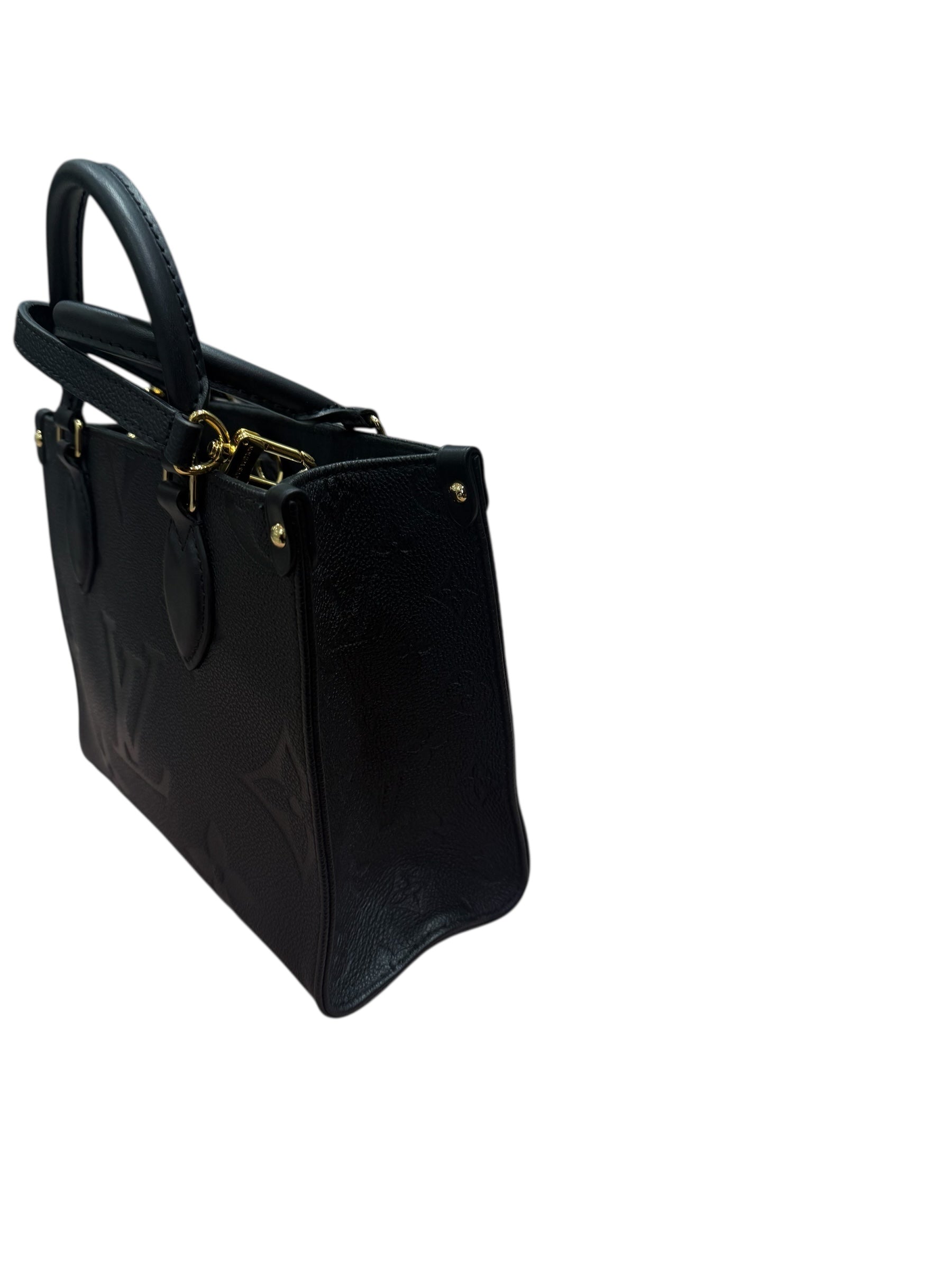 Louis Vuitton - Sac cabas petit Onthego cuir empreinte noir