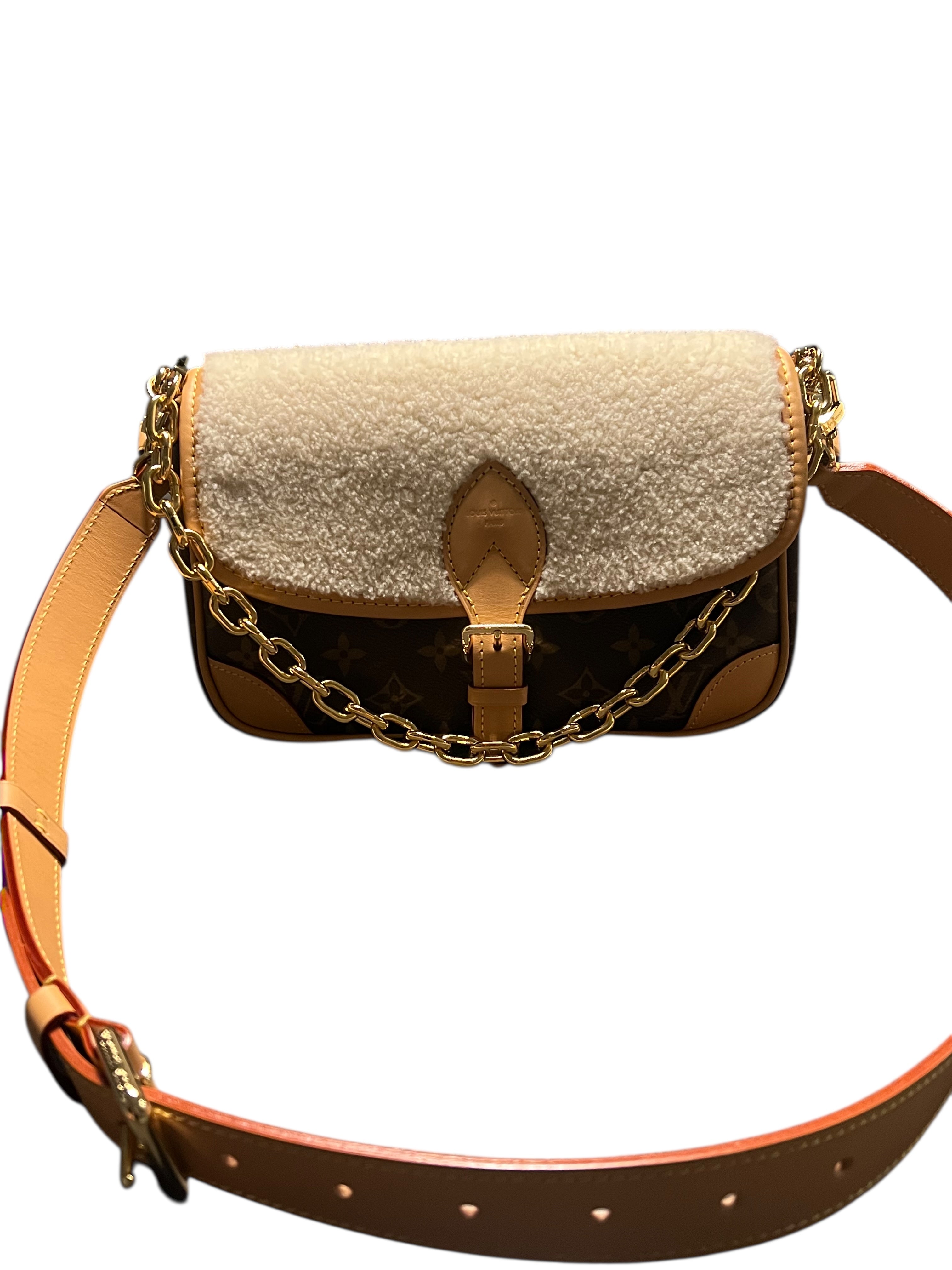 Louis Vuitton - sac Diane peau lainée