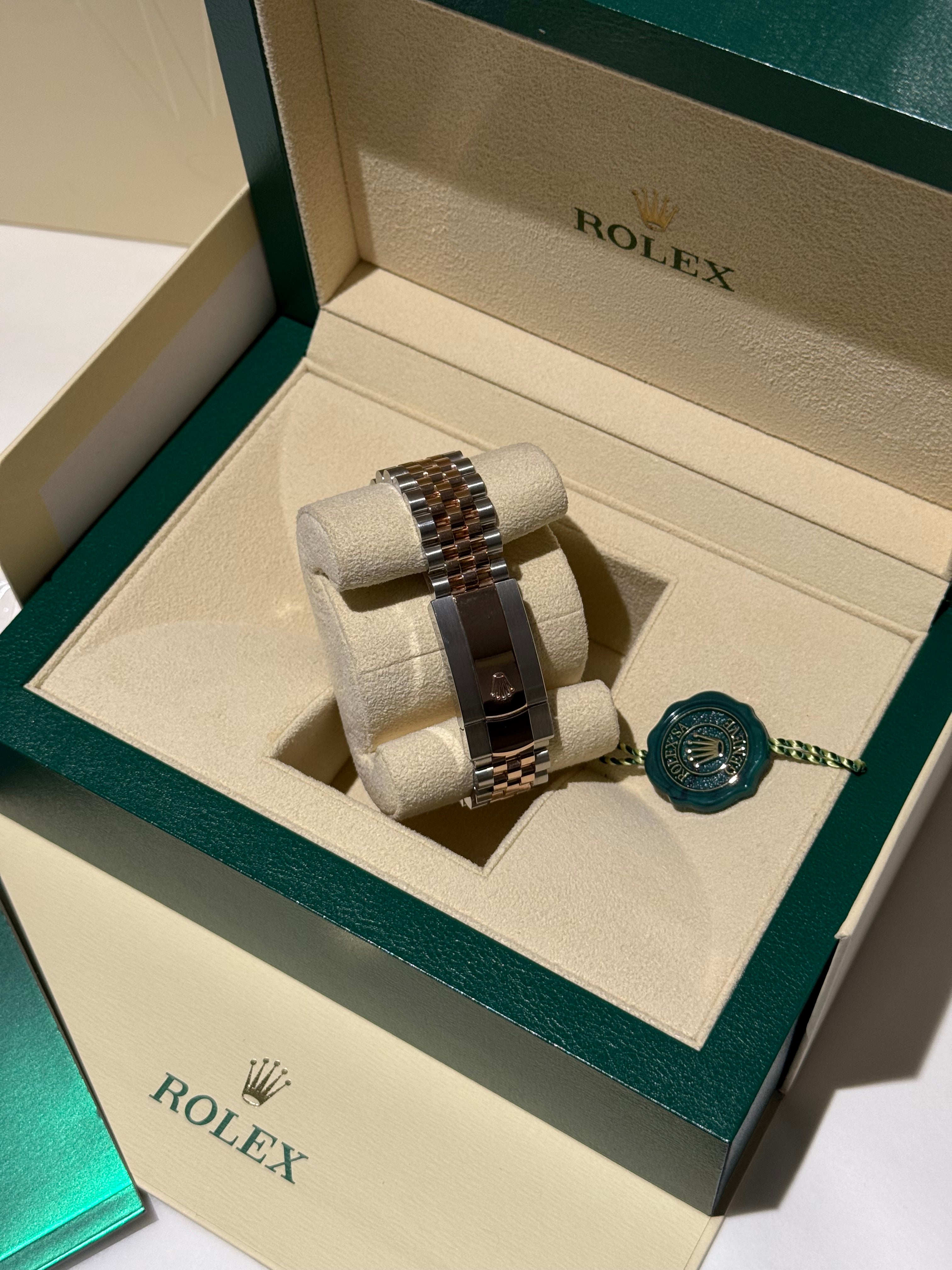 Rolex - Datejust 36mm Cannelée Or rose et jubilee