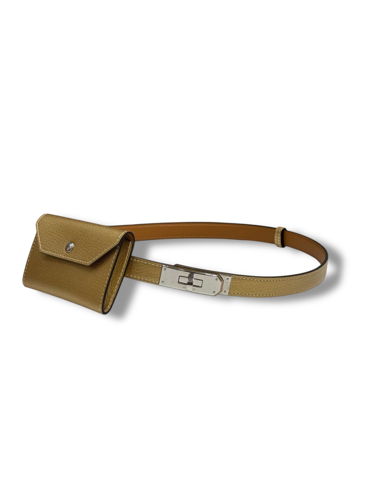 Hermès - Ceinture Kelly Pocket Gold 18 PHW