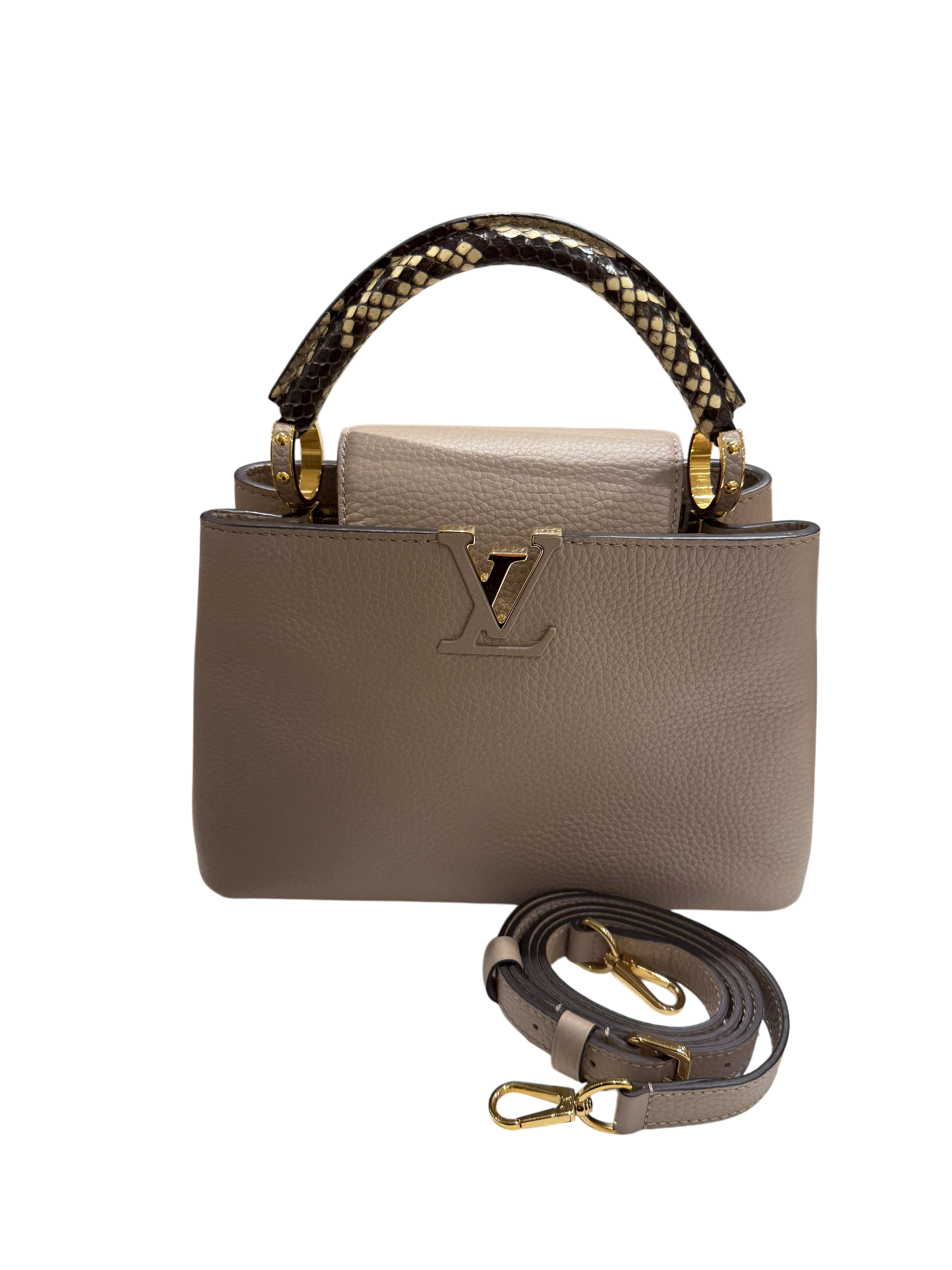 Louis Vuitton - Sac Capucines Bb Python Et Cuir | Les Folies d&