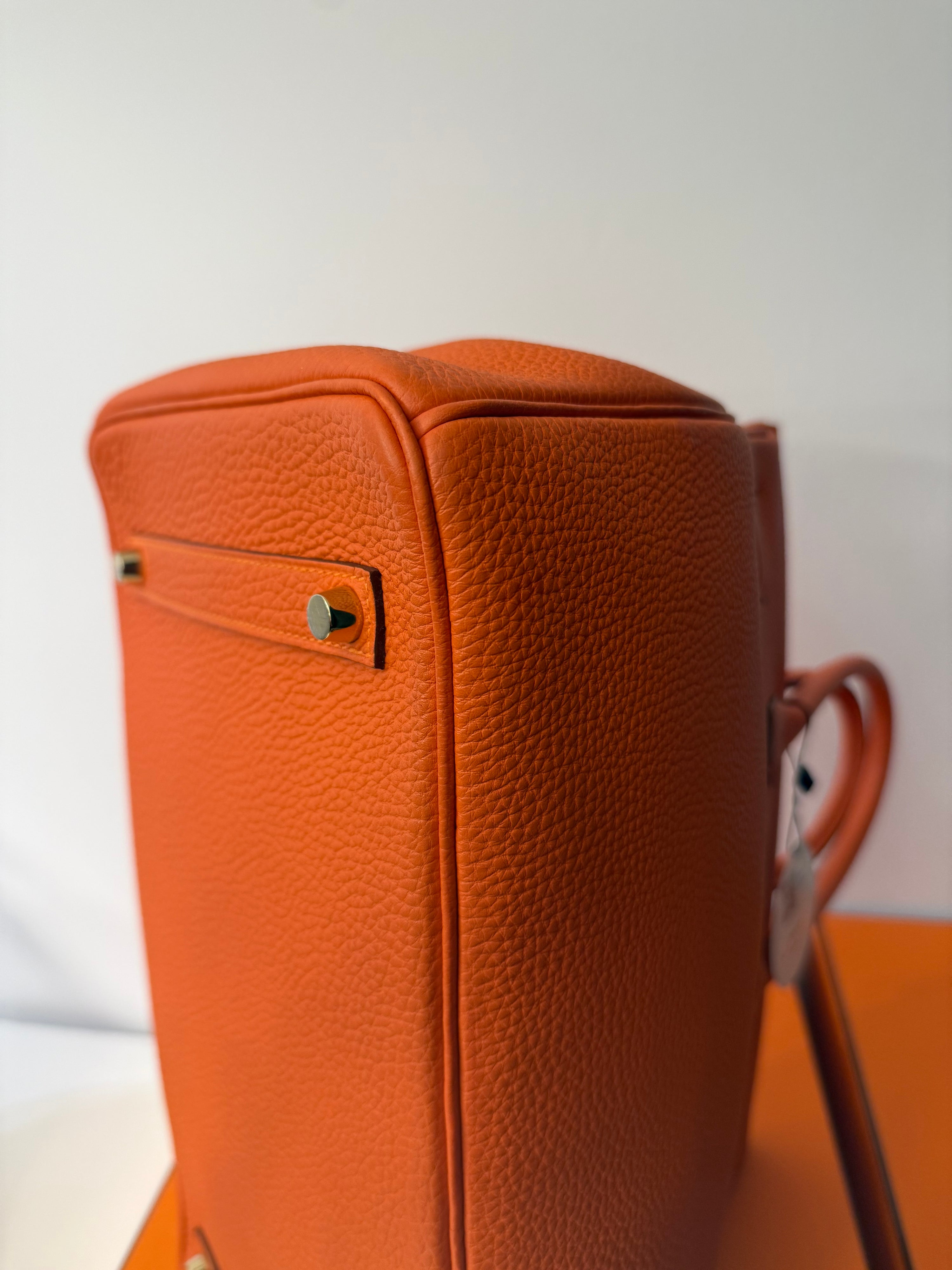 Hermès - Borsa Birkin 35 arancione
