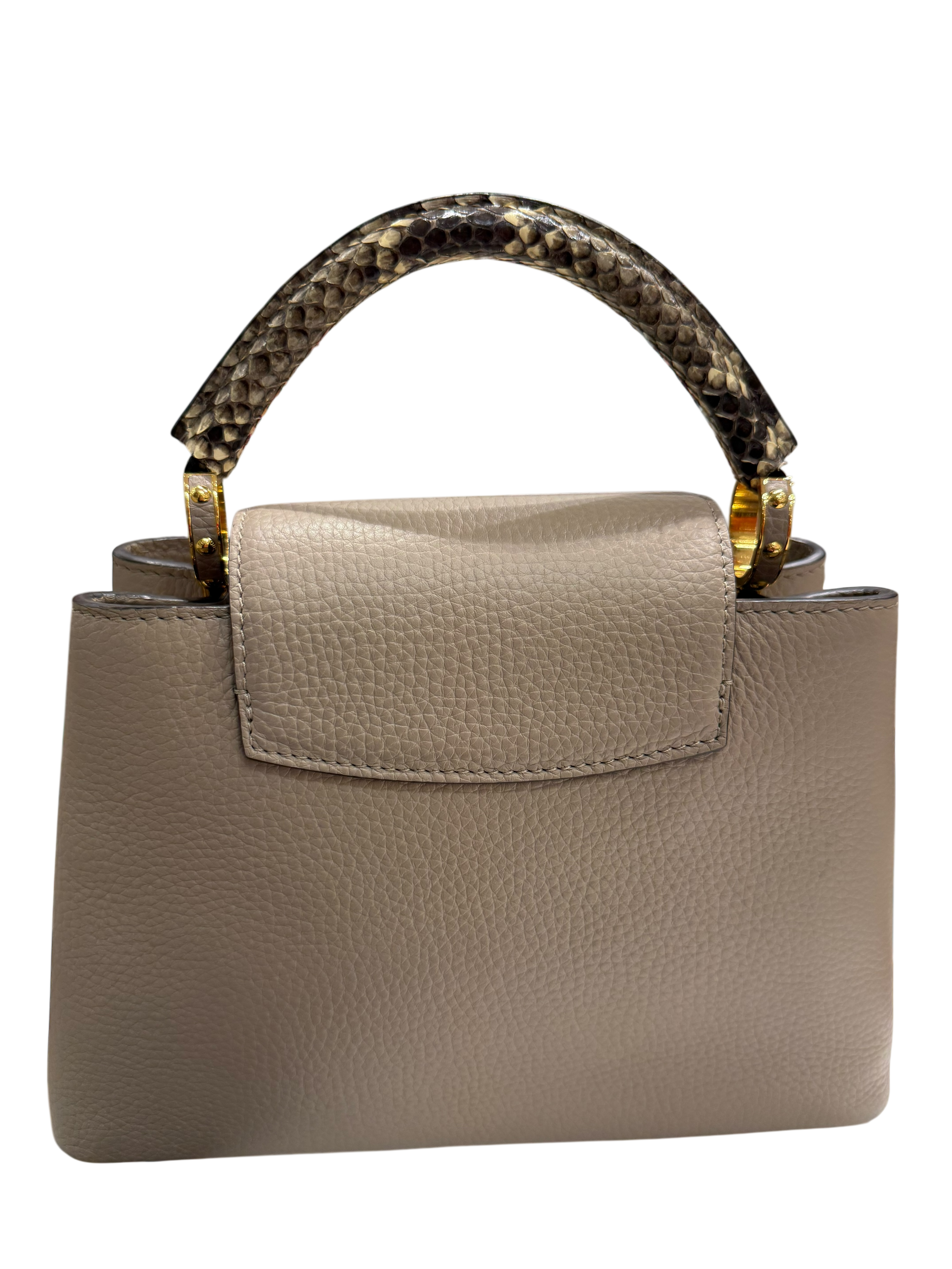 Louis Vuitton - Sac Capucines Bb Python Et Cuir | Les Folies d&