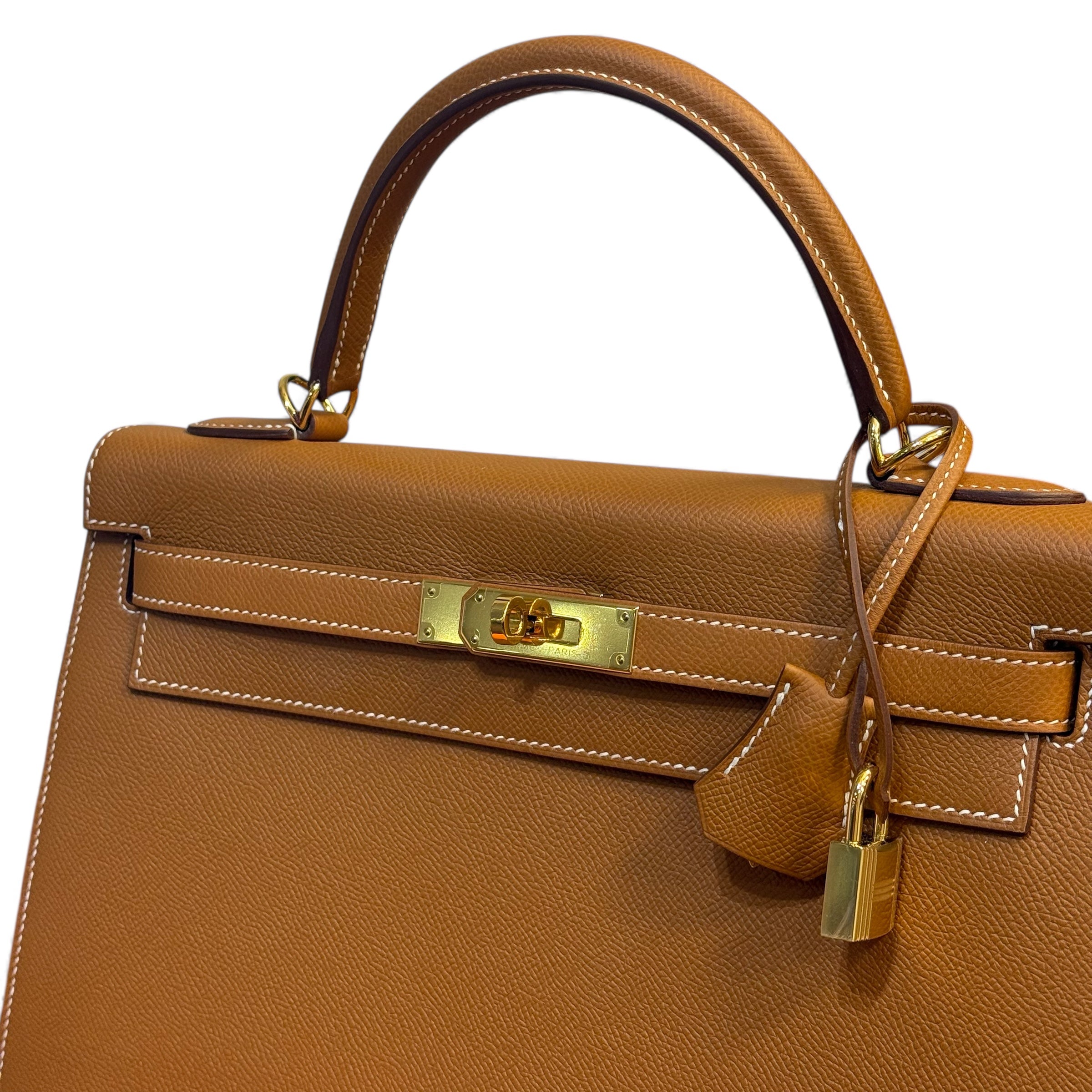 Hermès - Sac Kelly 32 Gold Epsom