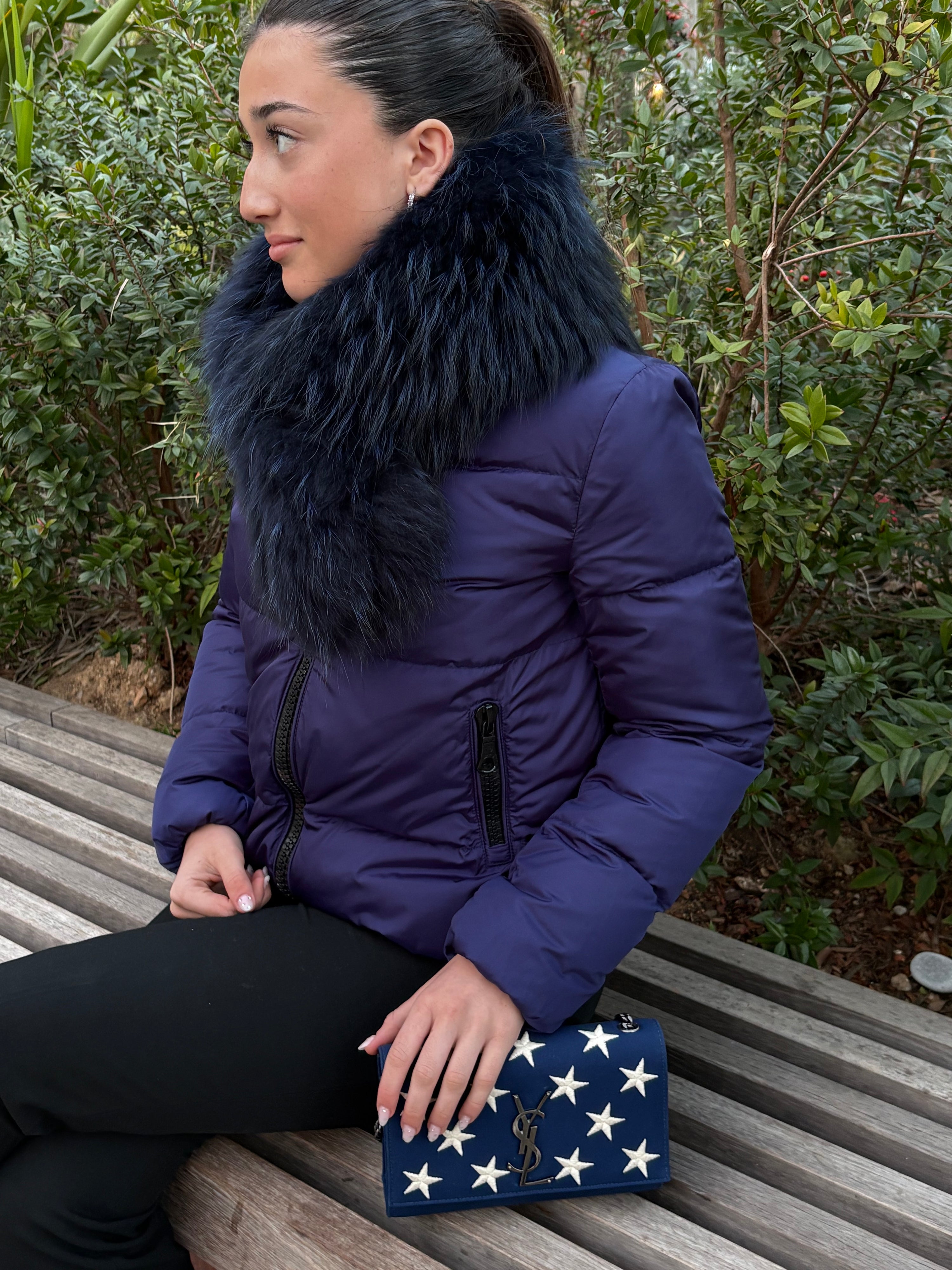 Moncler - piumino con pelliccia