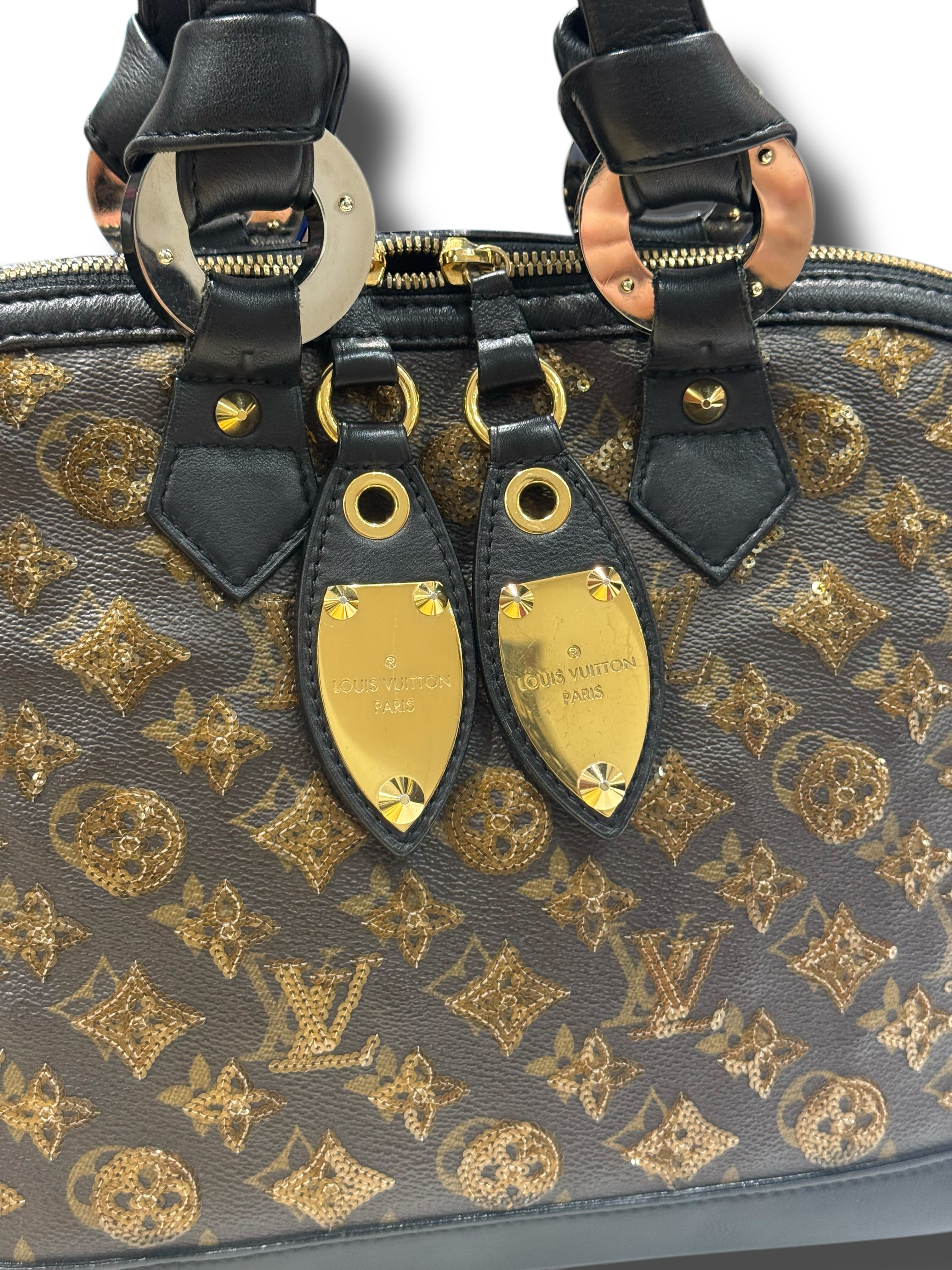 Louis Vuitton - Sac Alma MM monogramme paillettes