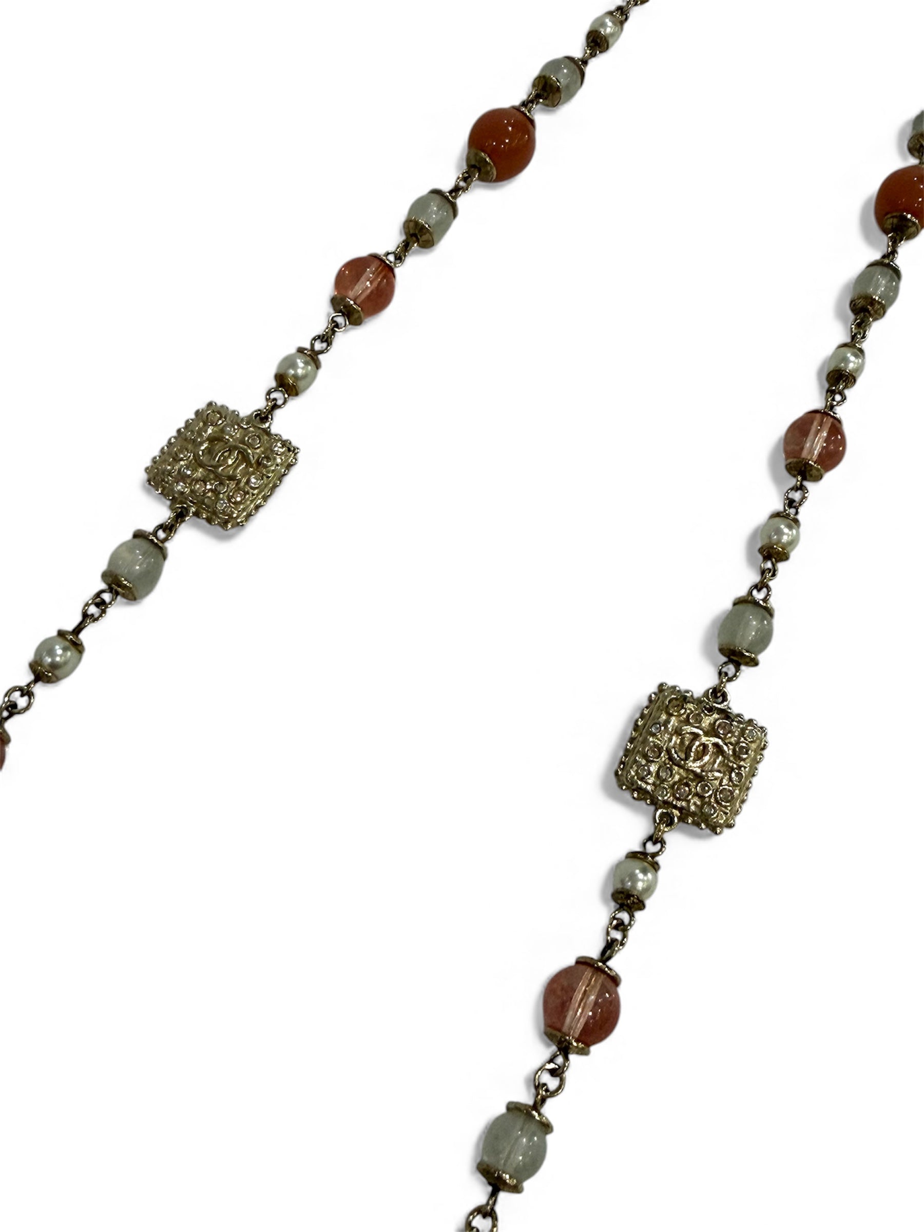 Chanel - Halskette mit doppelter Kette 59 cm