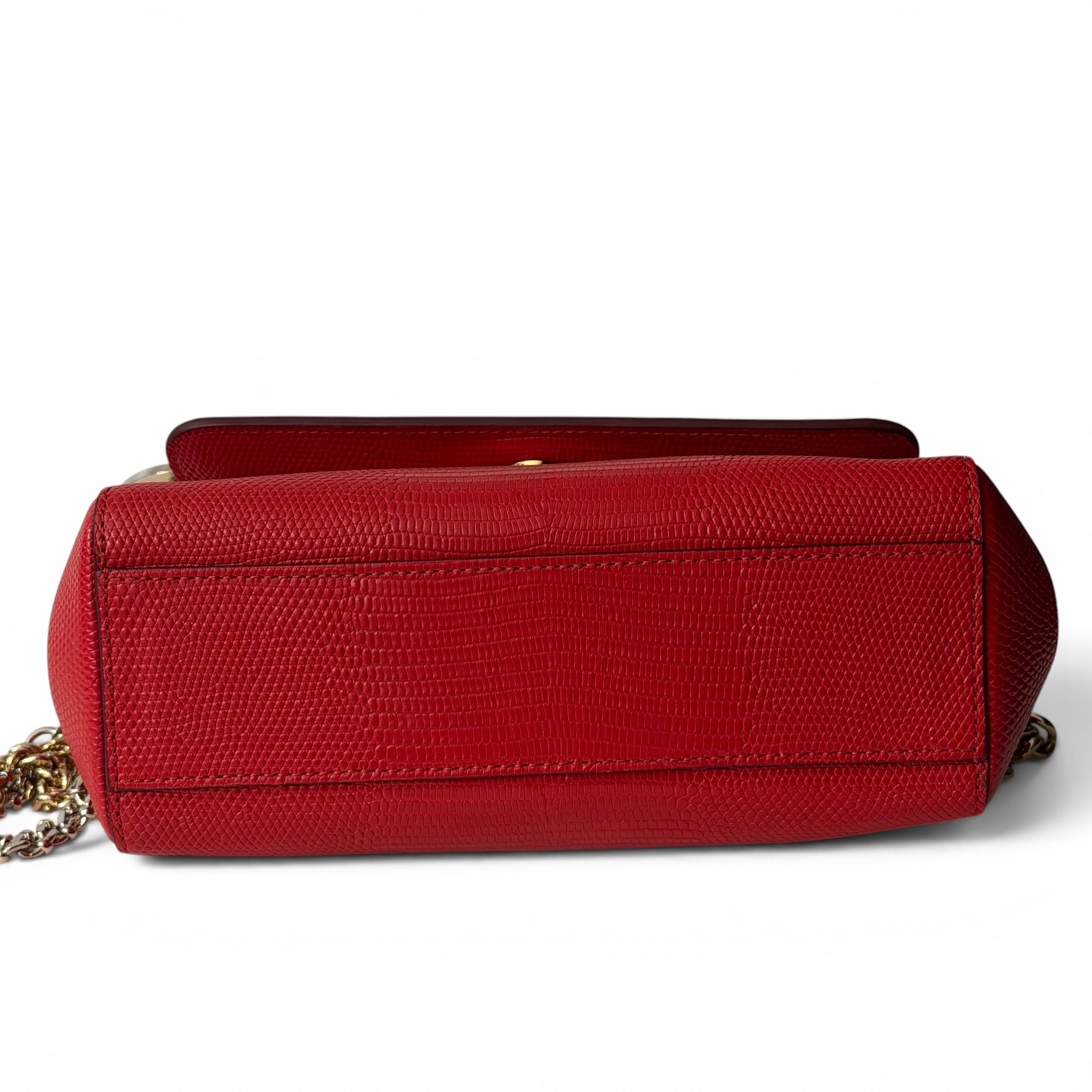 D&G - Sac à main Sicily rouge