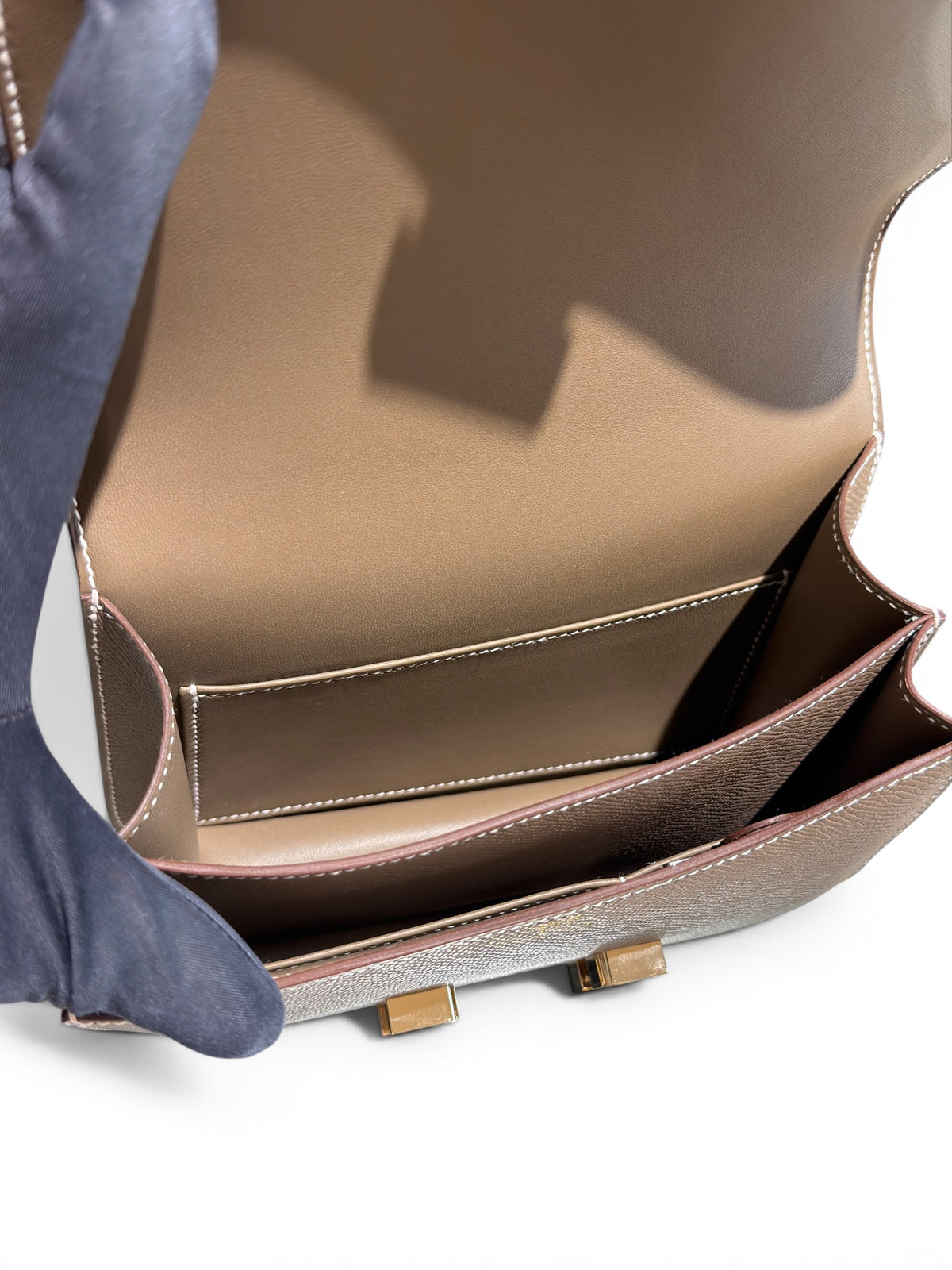 Hermès – Constance 18 Tasche, Étoupe