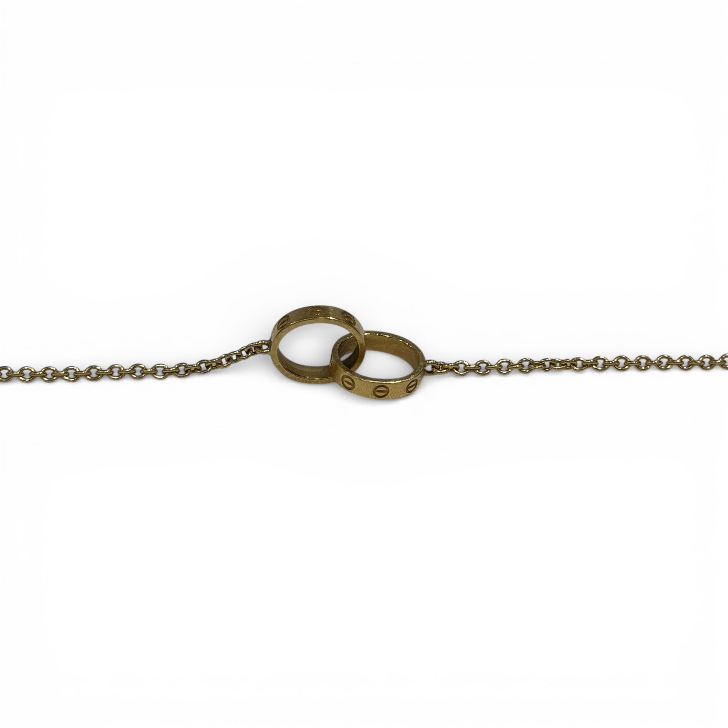 Cartier - Interlocking Love bracelet in yellow gold
