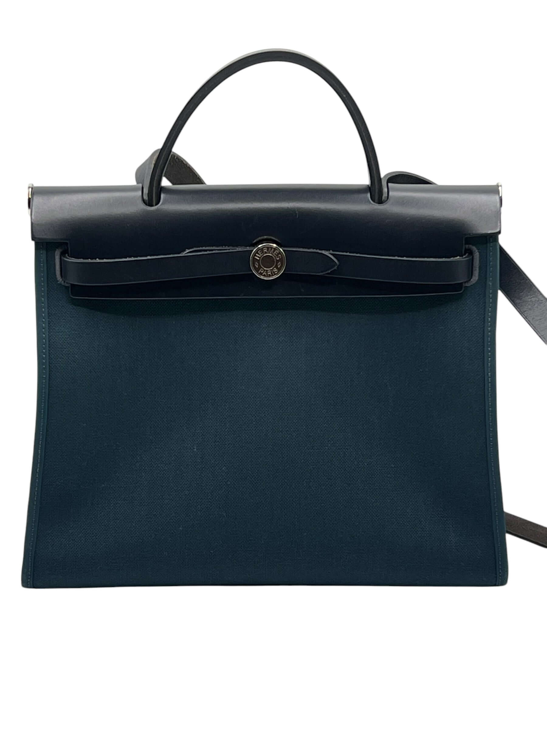 Hermès - Sac Herbag 31 bleu océan et bleu indigo