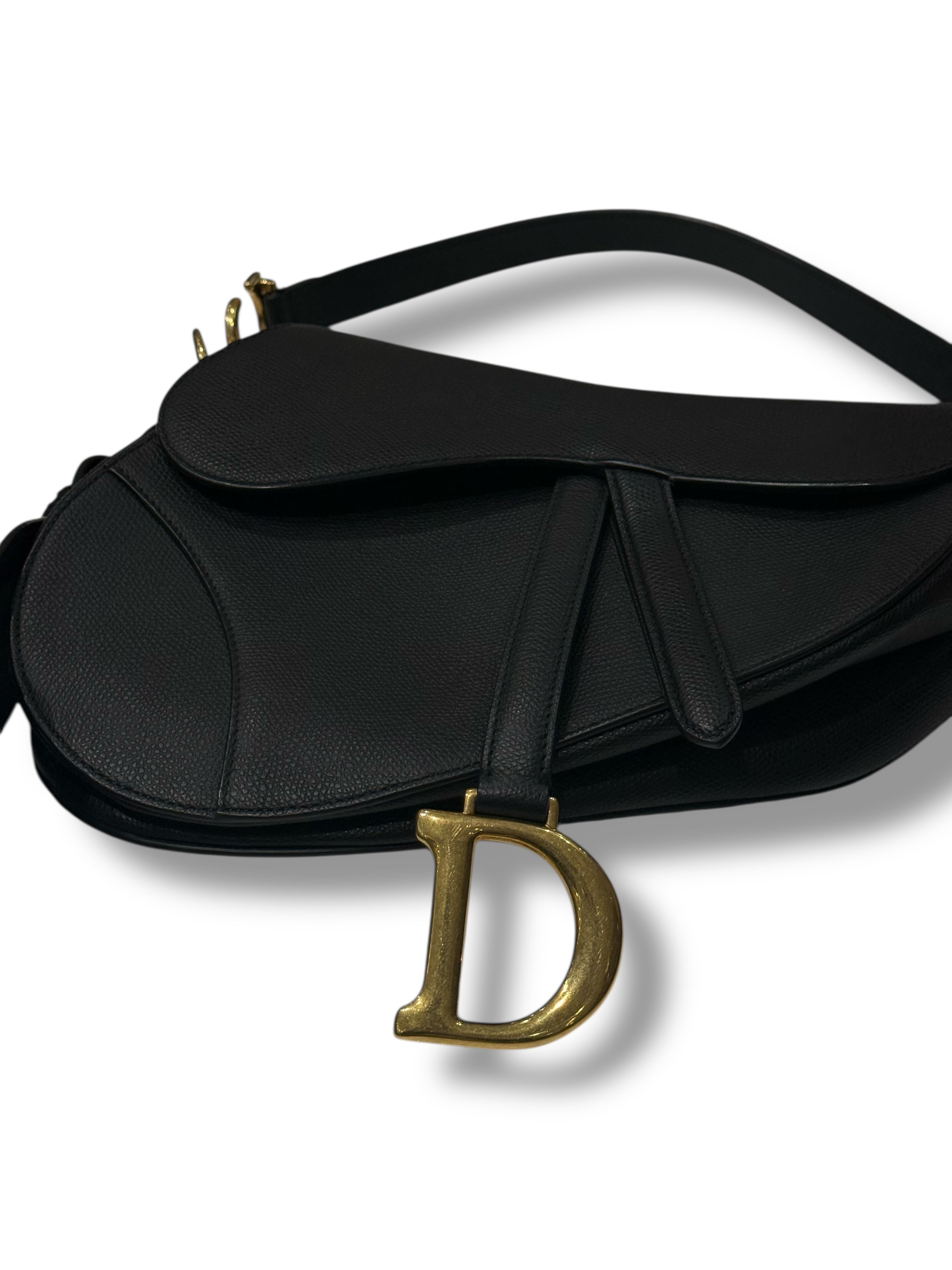 Dior - Sac Saddle à bandoulière noir