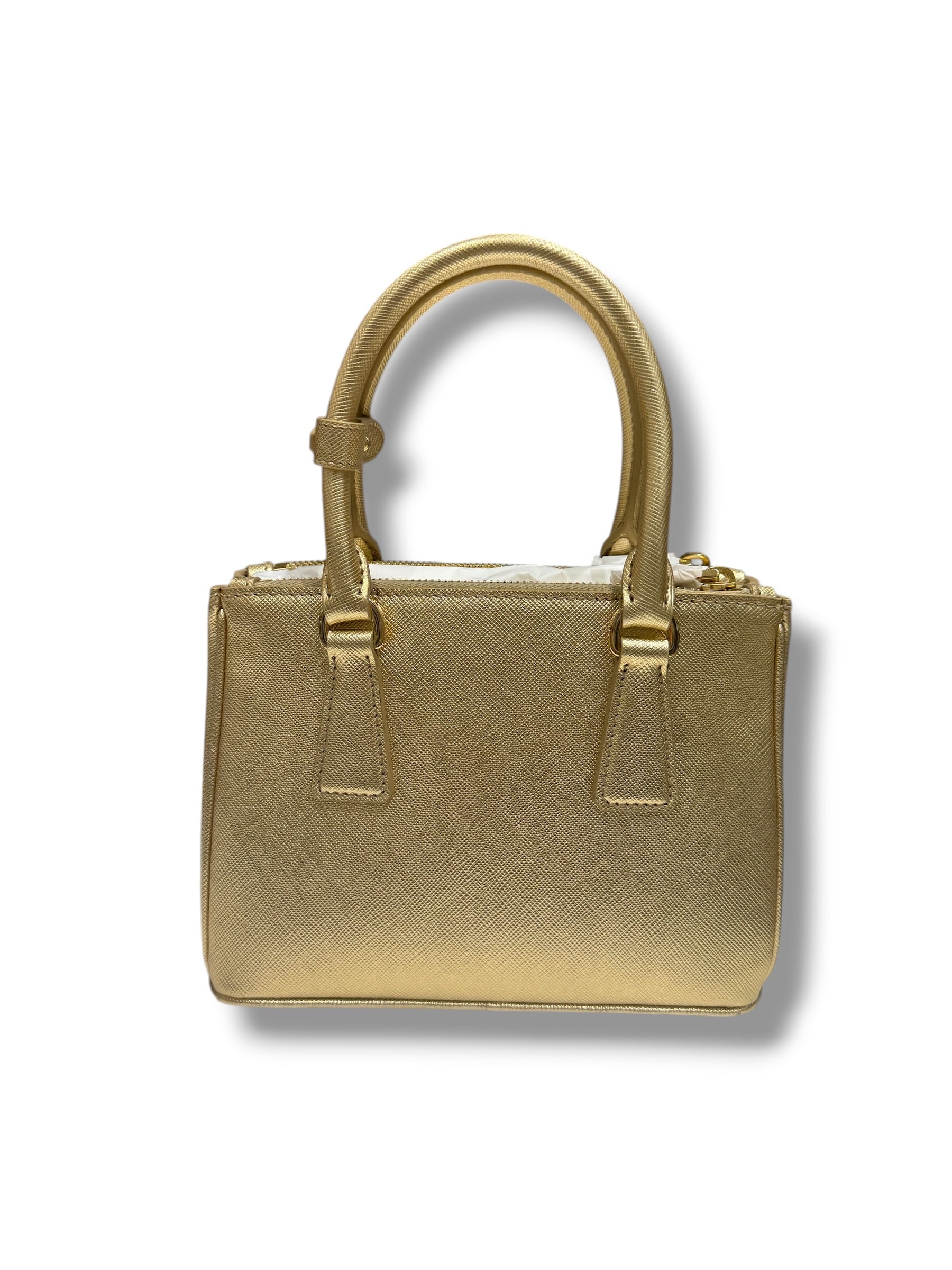 Prada - Sac Galleria mini Doré