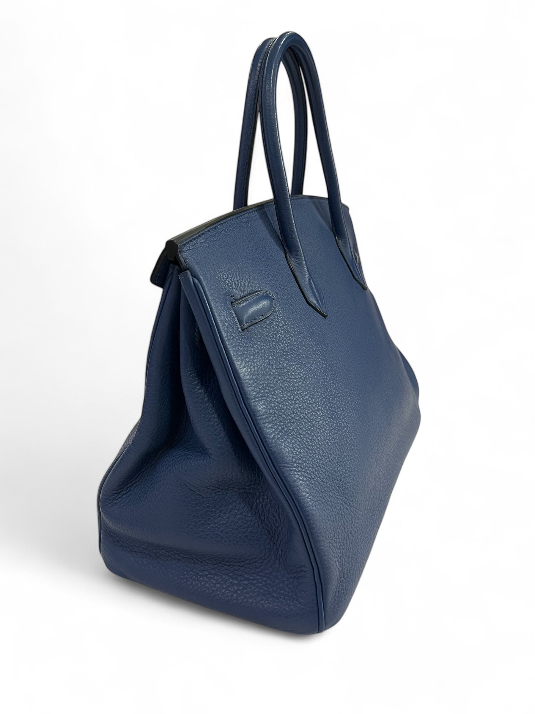 Hermès - Sac Birkin 35 bleu