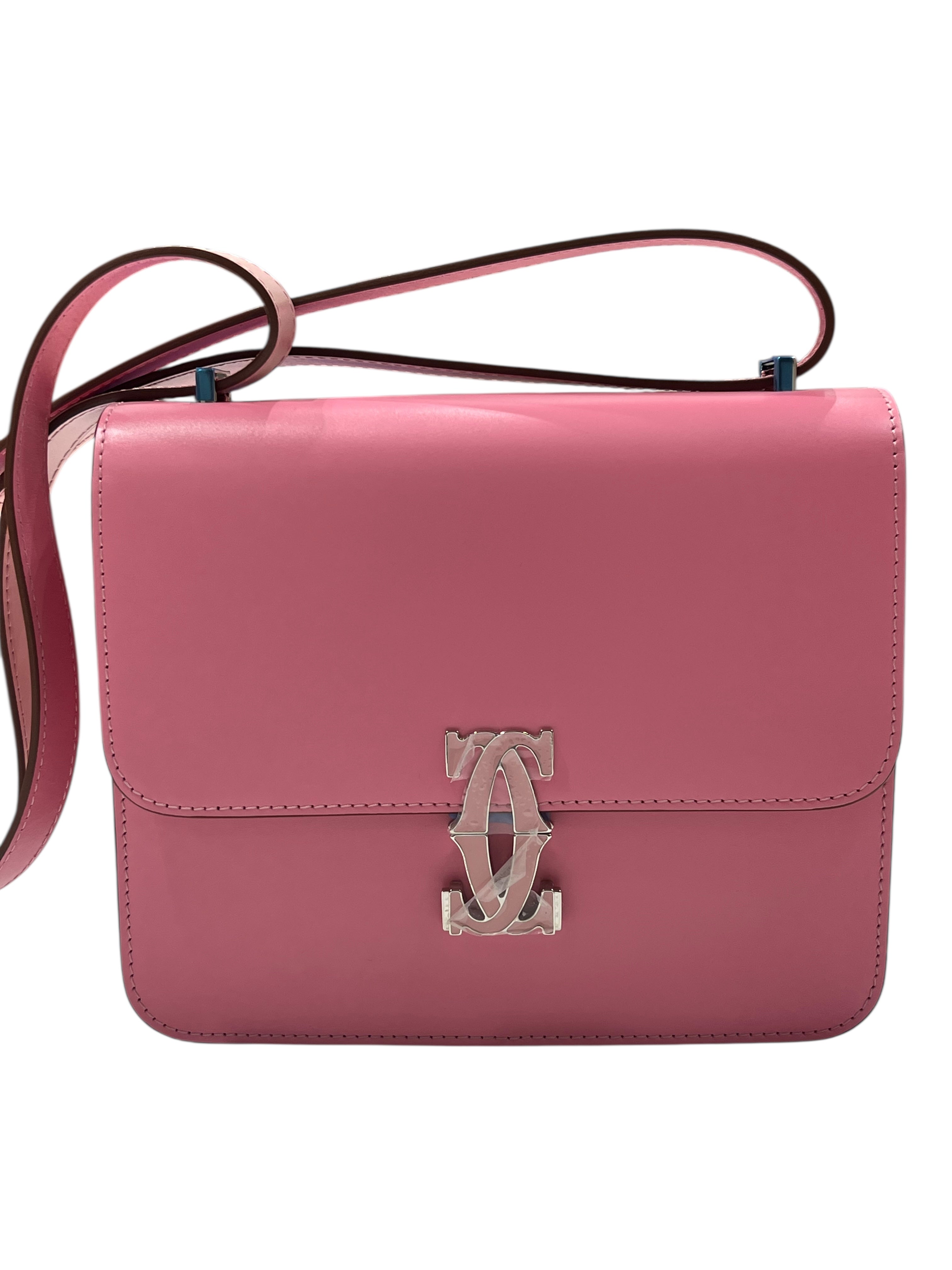 Cartier - sac double C cuir rose