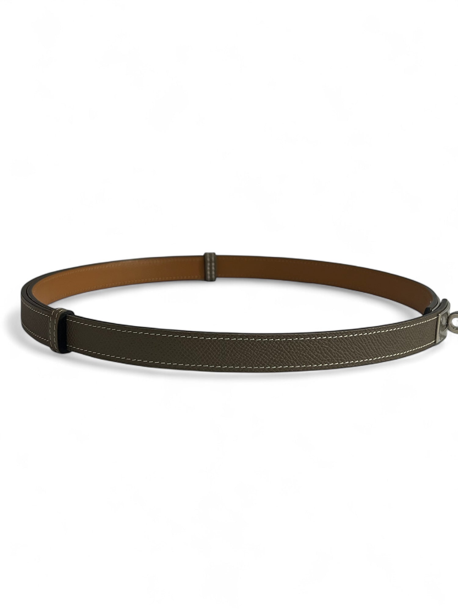 Hermès - Ceinture Kelly 18 Étoupe