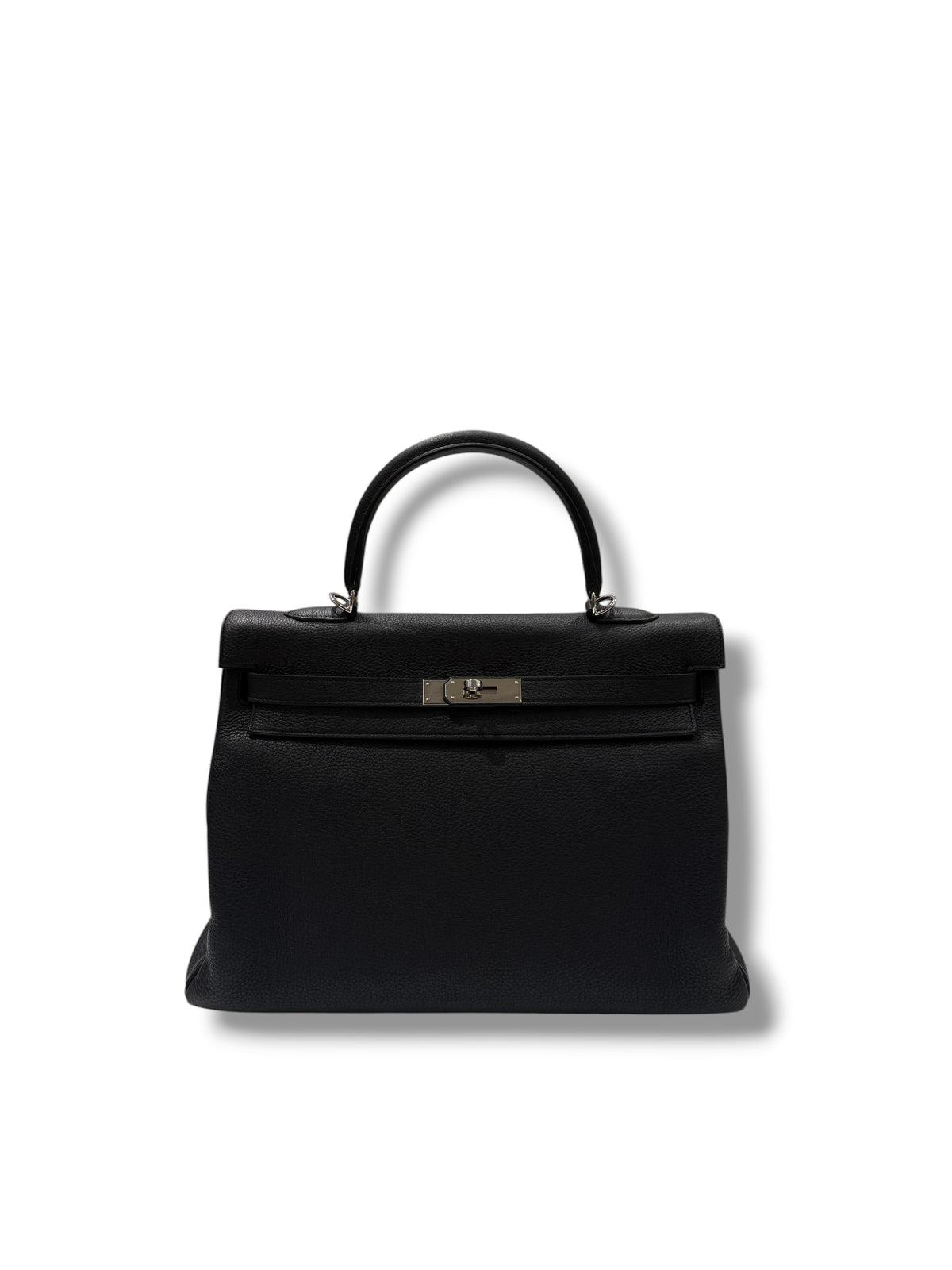Hermès - Sac Kelly 35 Togo retourné noir