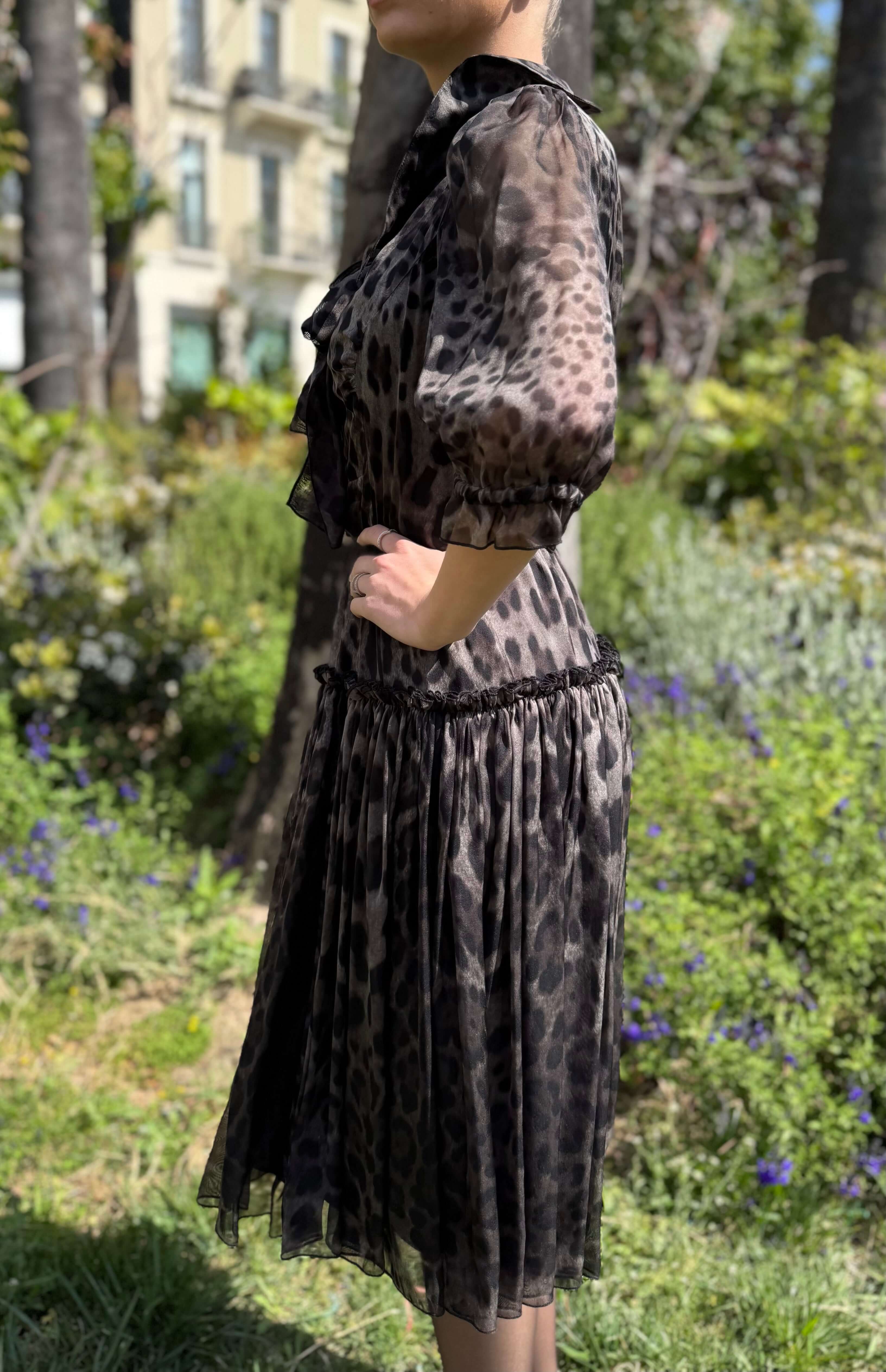 Dolce & Gabbana - Leopardenmuster Kleid Gr.36
