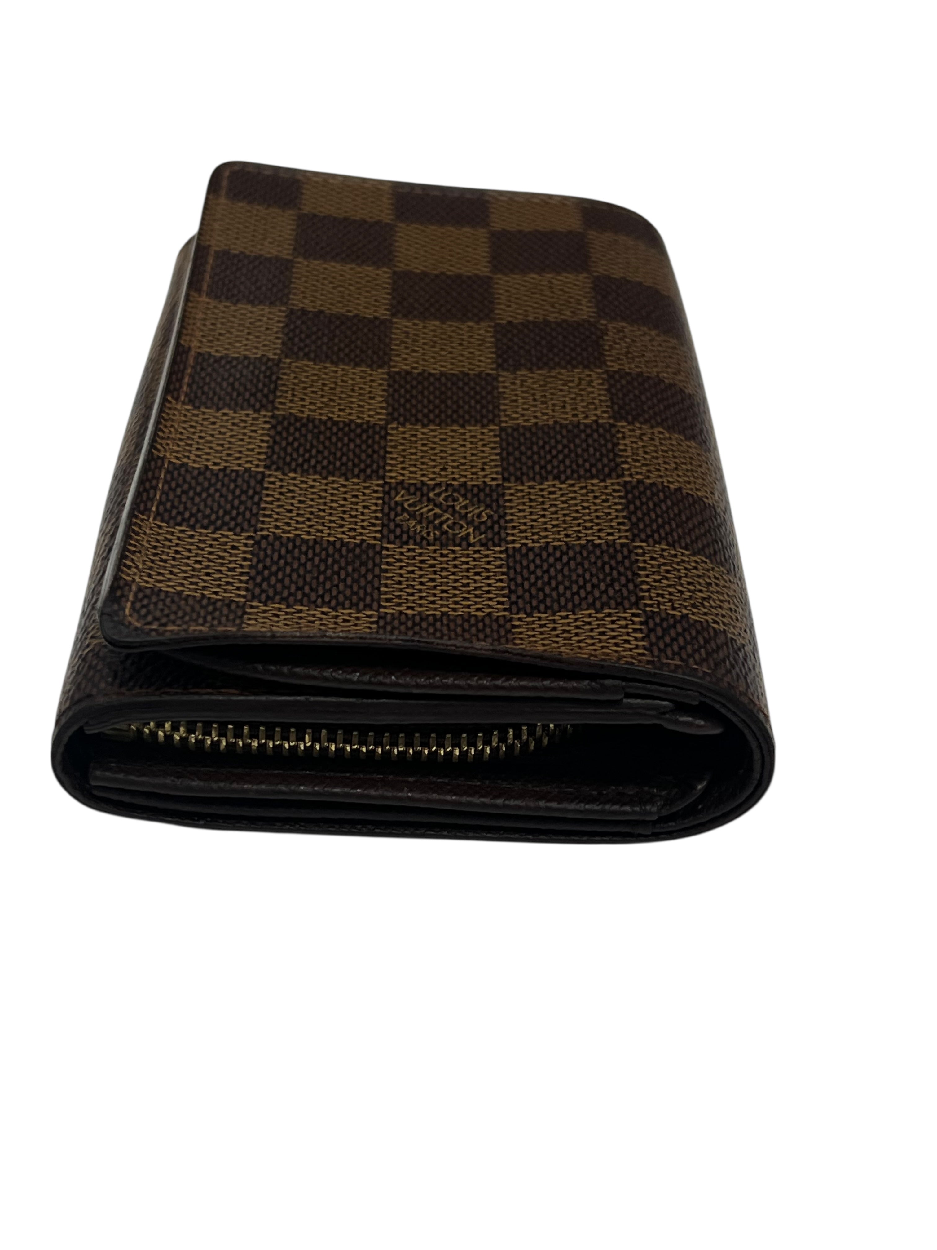 Louis Vuitton - portefeuille Alexandra toile damier ébène