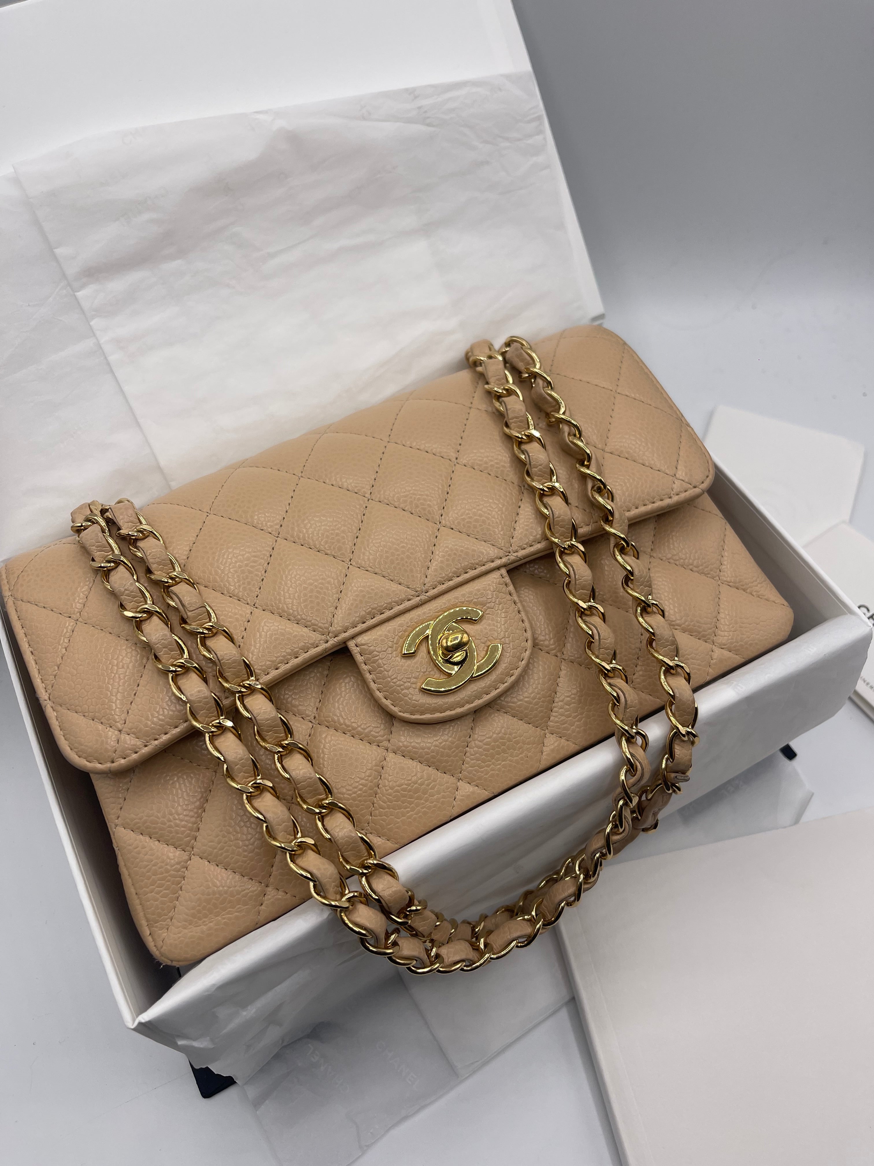 Chanel - Borsa Mini Timeless 23 beige