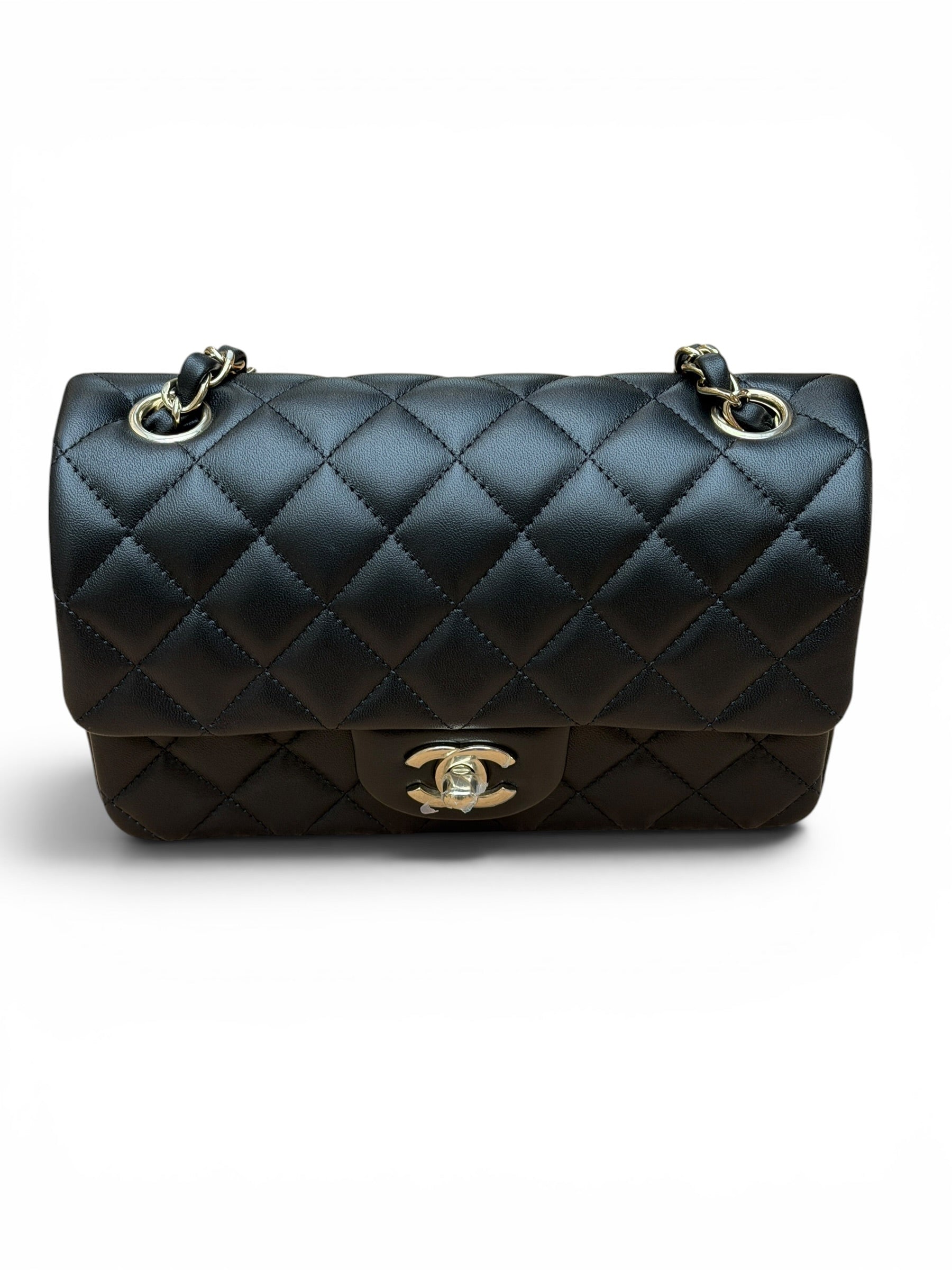 Chanel - Sac mini rectangulaire champagne