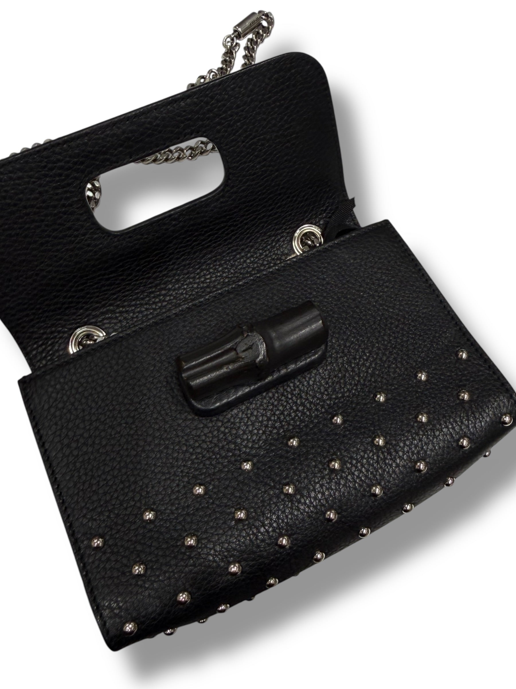Sac Gucci Miss Bambou Stud Noir | Les Folies d’Eugénie