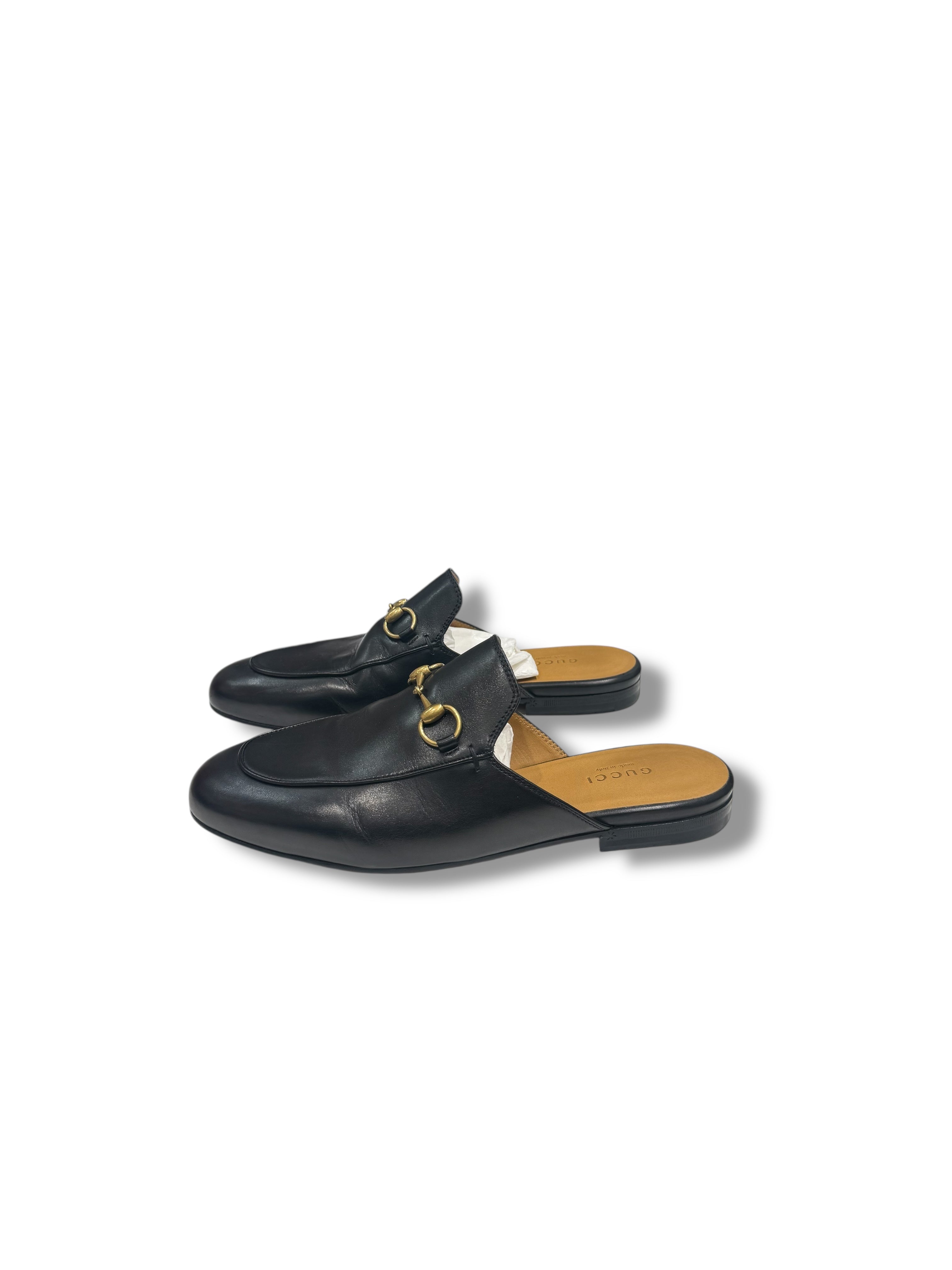 Gucci - Sandales ouvertes Princetown noir T37