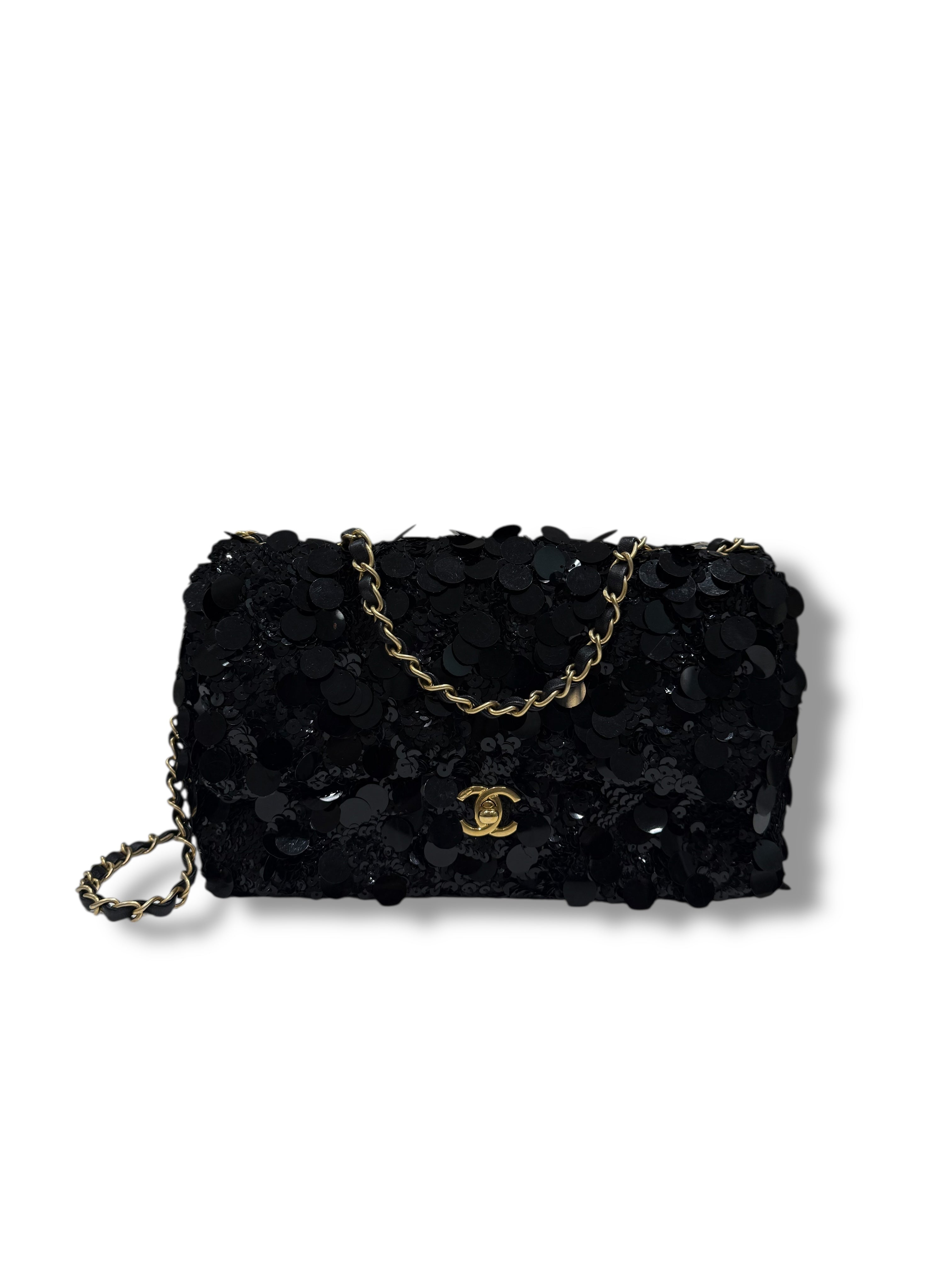 Chanel - Sac Classique Timeless 25 Sequins noirs