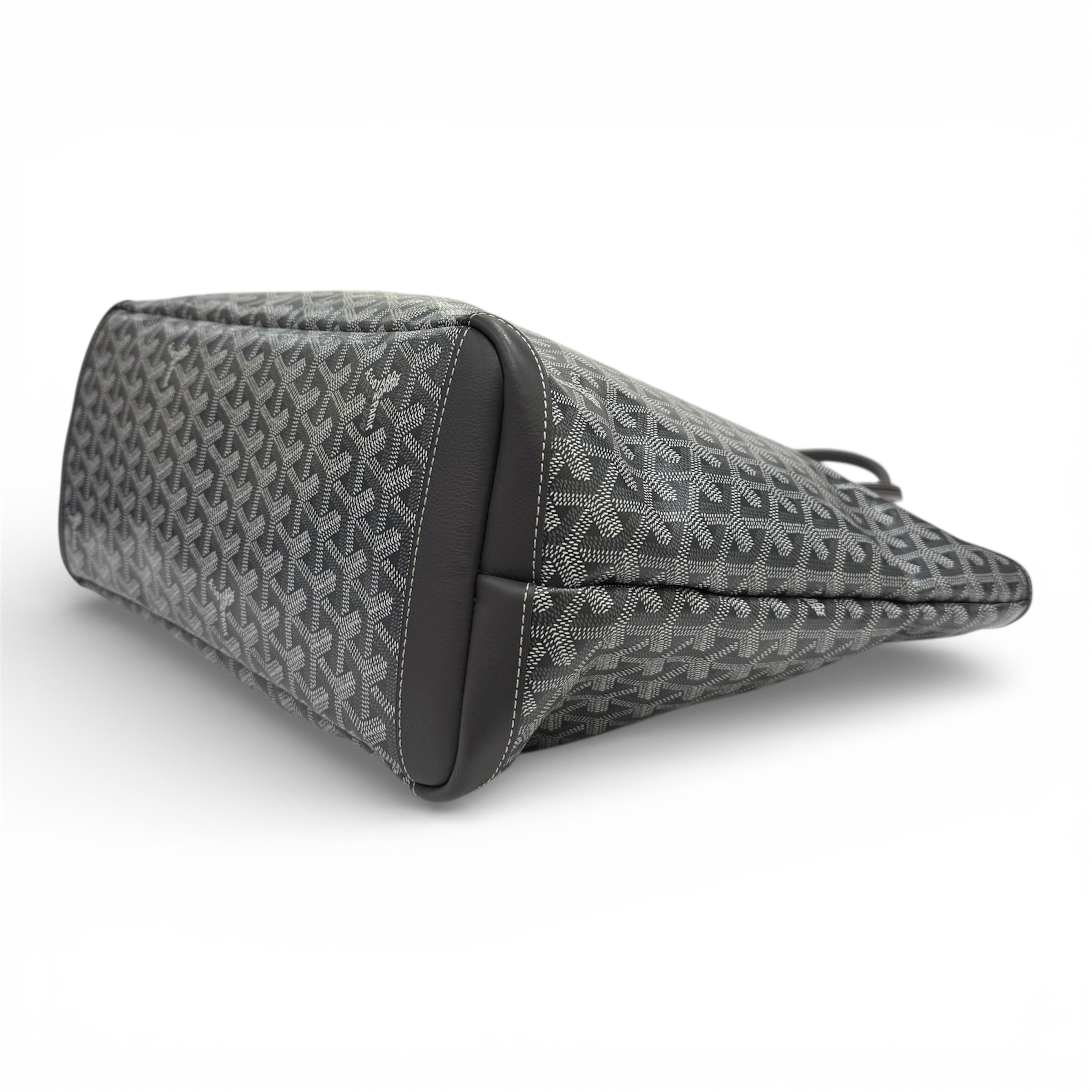 Goyard - borsa Artois MM in tela Goyardine grigia