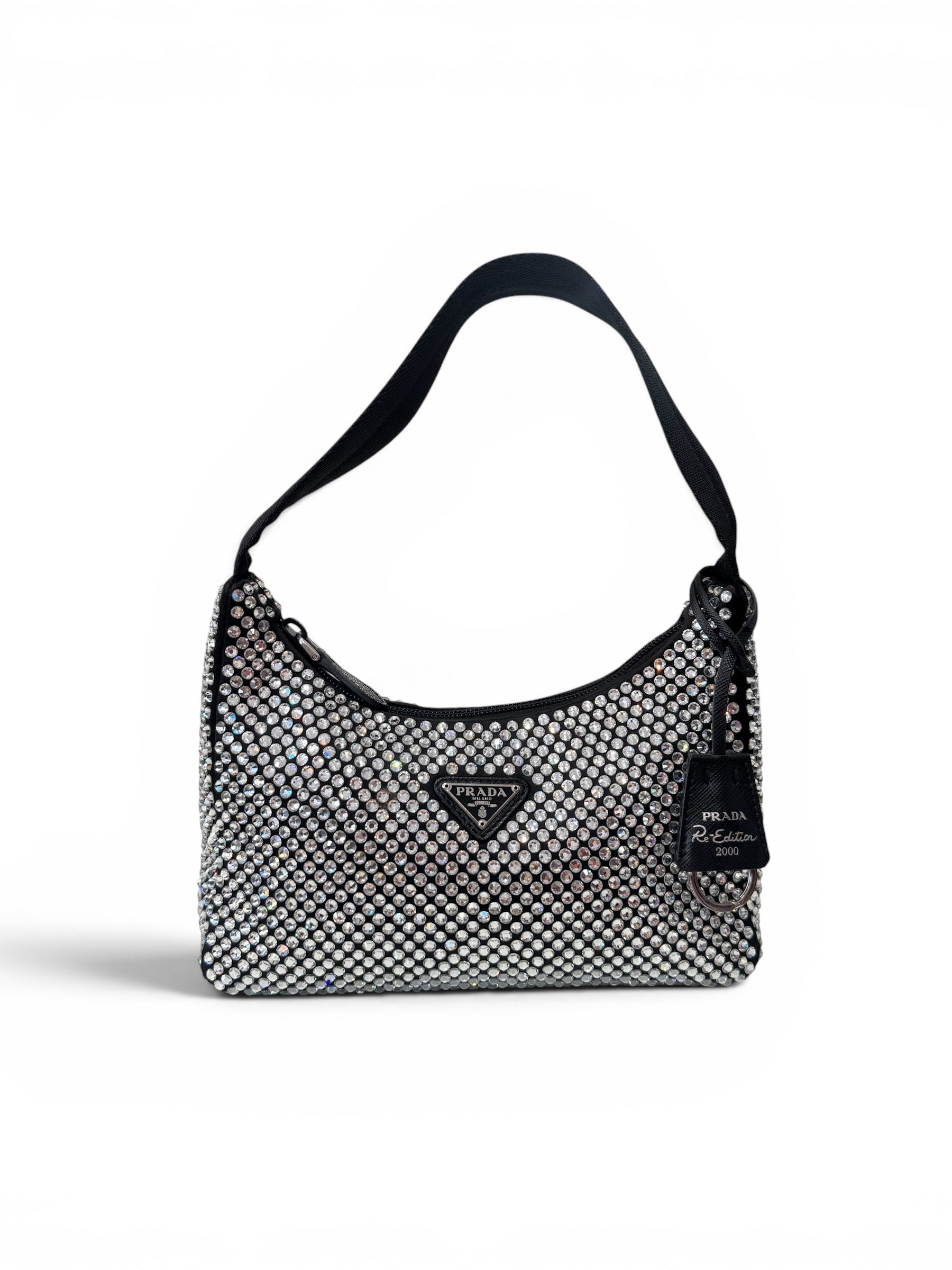 Prada - Sac ré-édition 2000 à strass