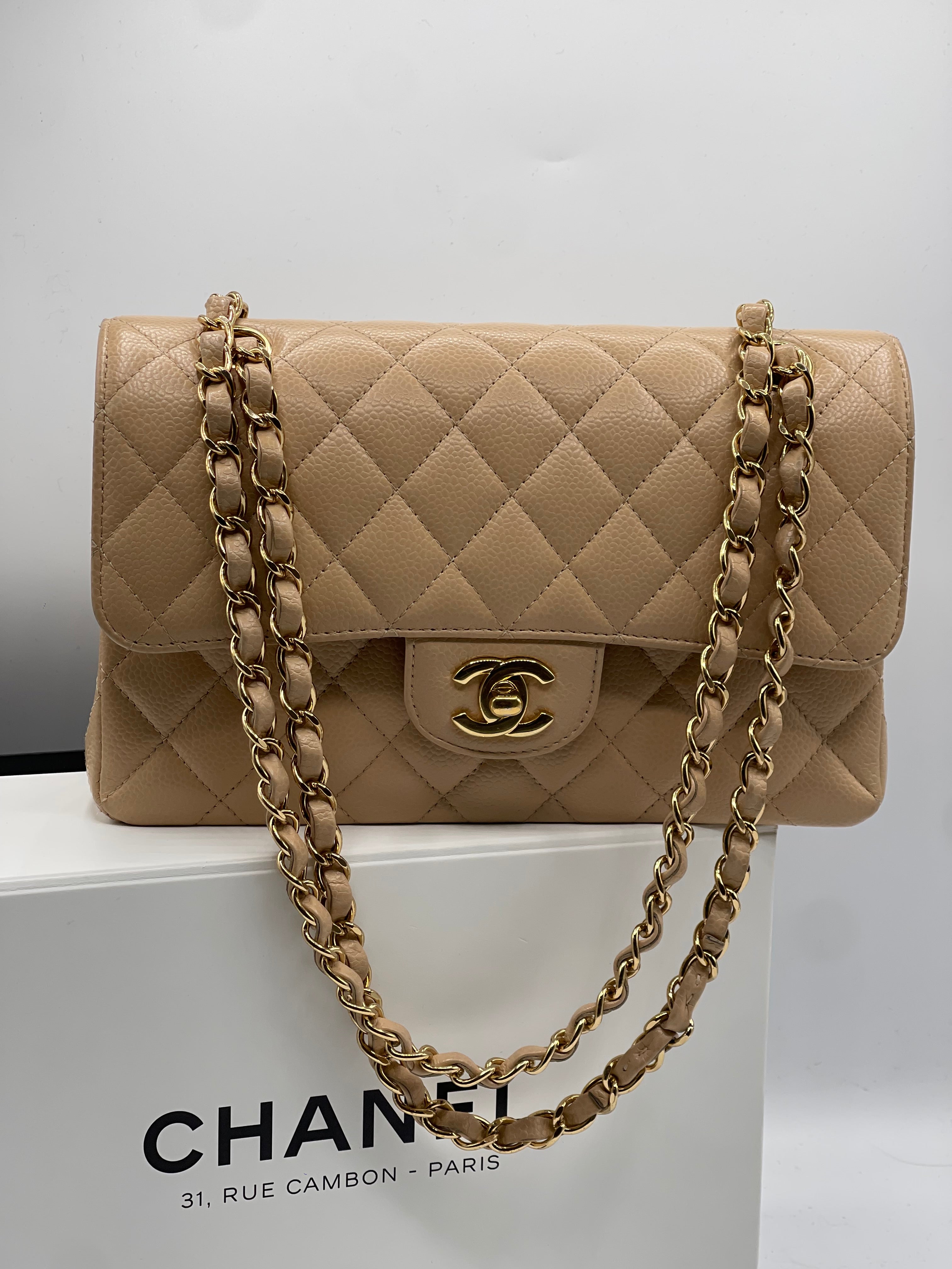 Chanel - Borsa Mini Timeless 23 beige