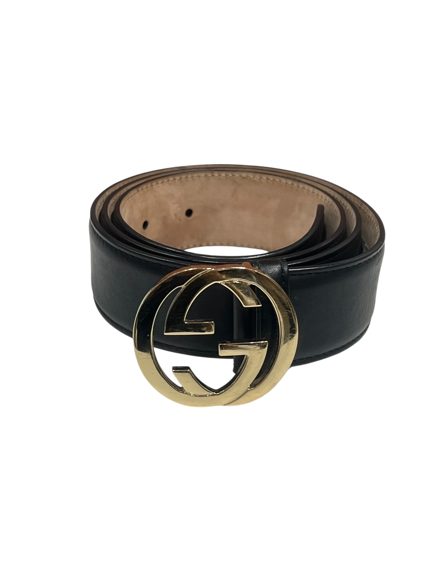 Gucci Ceinture GG Cuir Noir T90 | Les Folies d’Eugénie