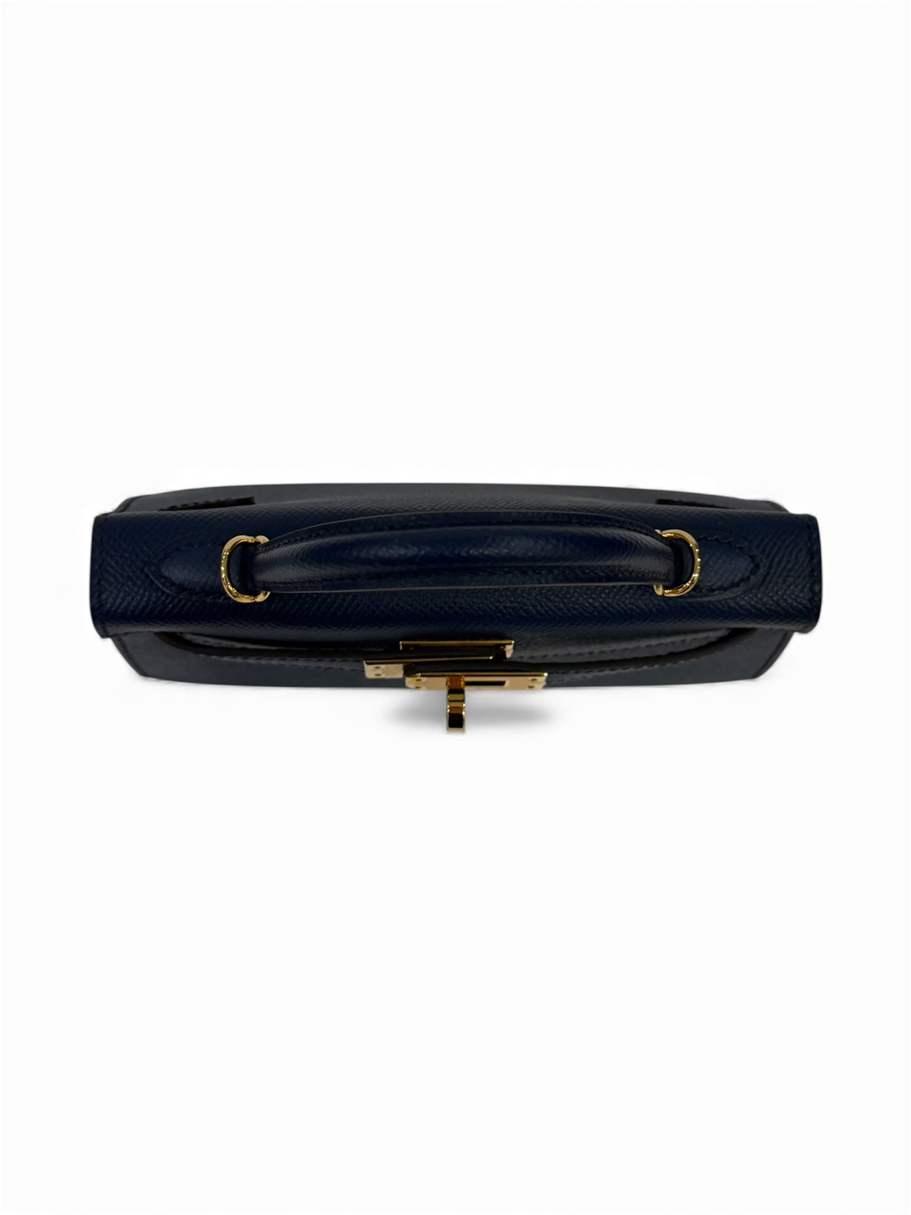Hermès - Kelly II Satteltasche Mini Blau Marine