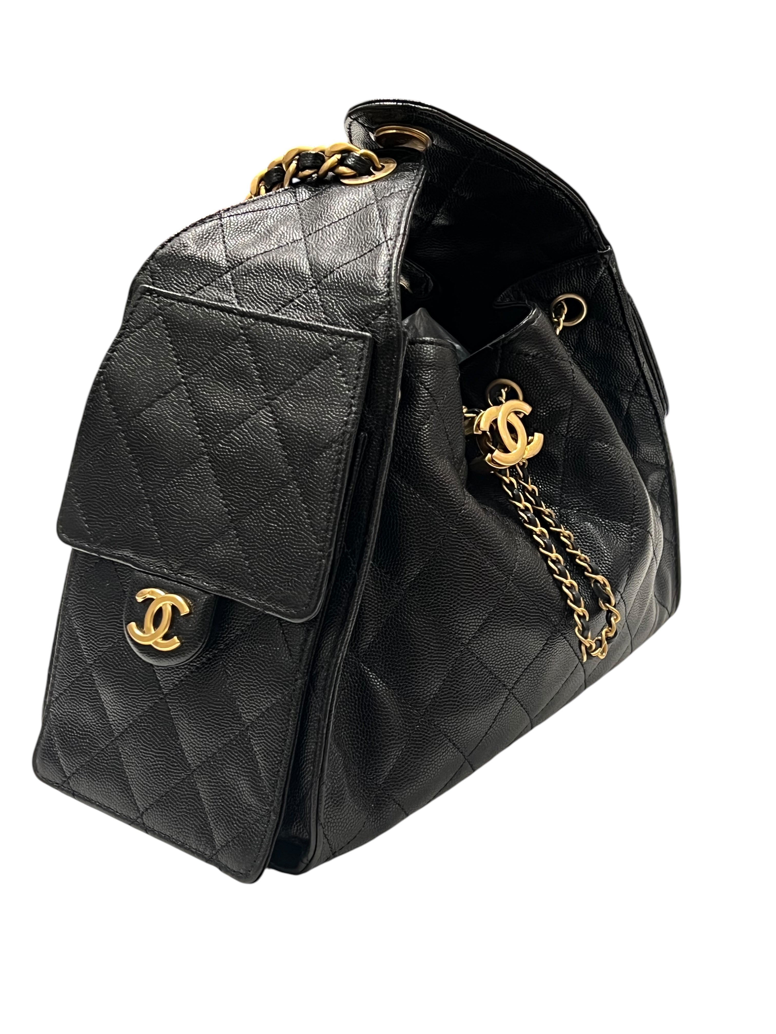 Chanel - sac 25 small cuir noir