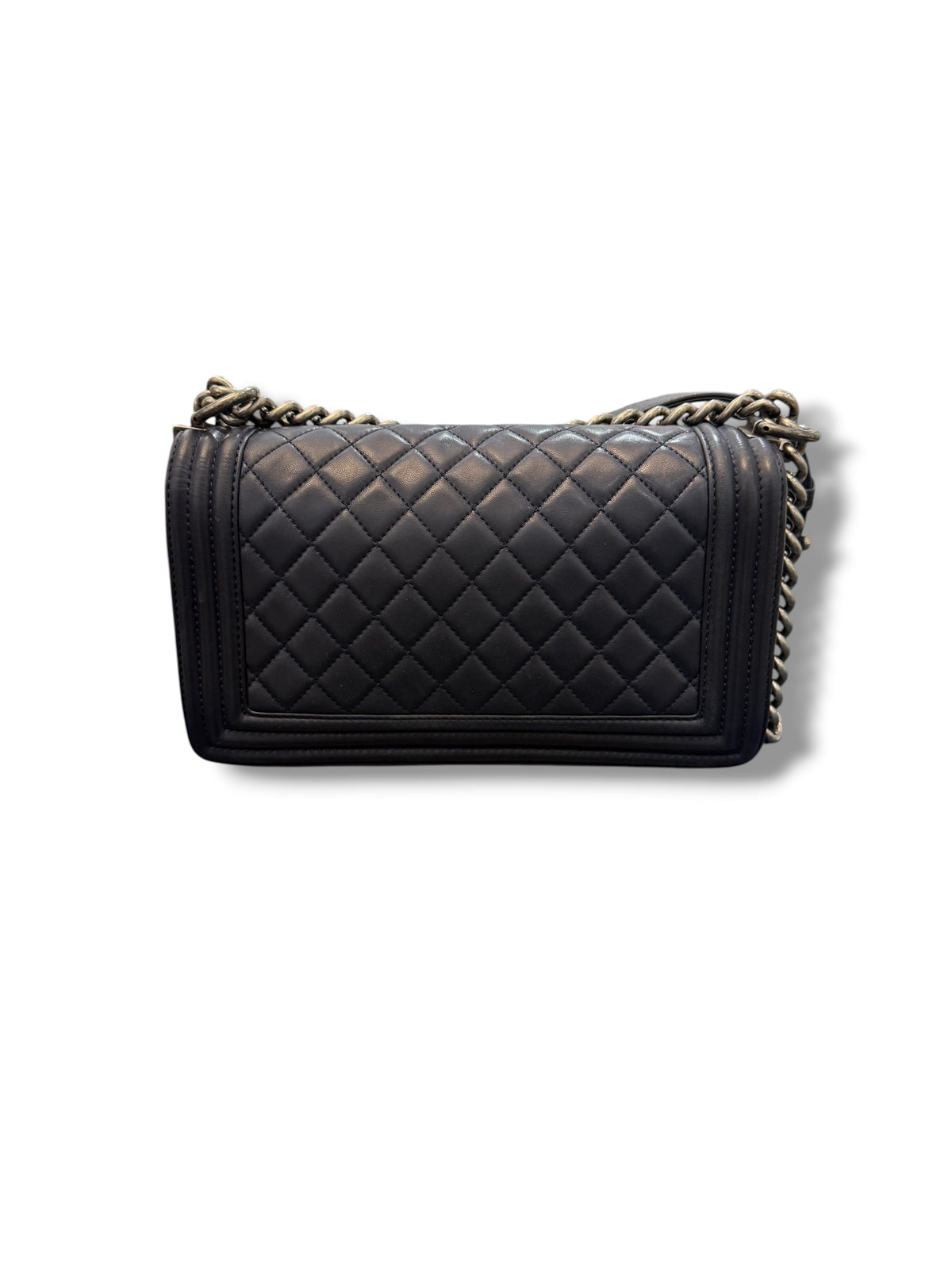 Chanel - Sac Classique Boy bleu marine
