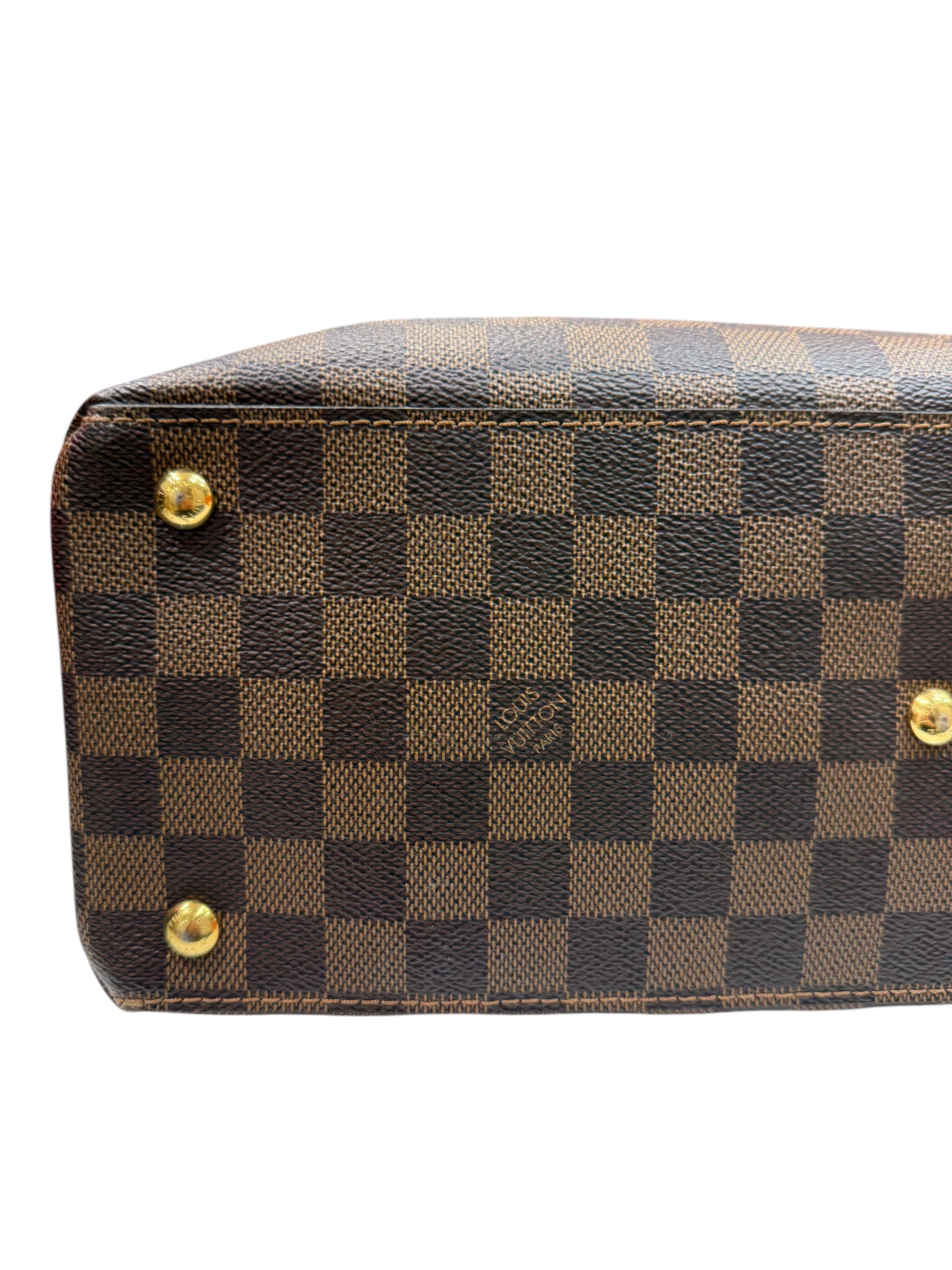 Louis Vuitton - Sac à main et bandoulière Damier Lv Riverside 2 en 1 noir et damier ébène