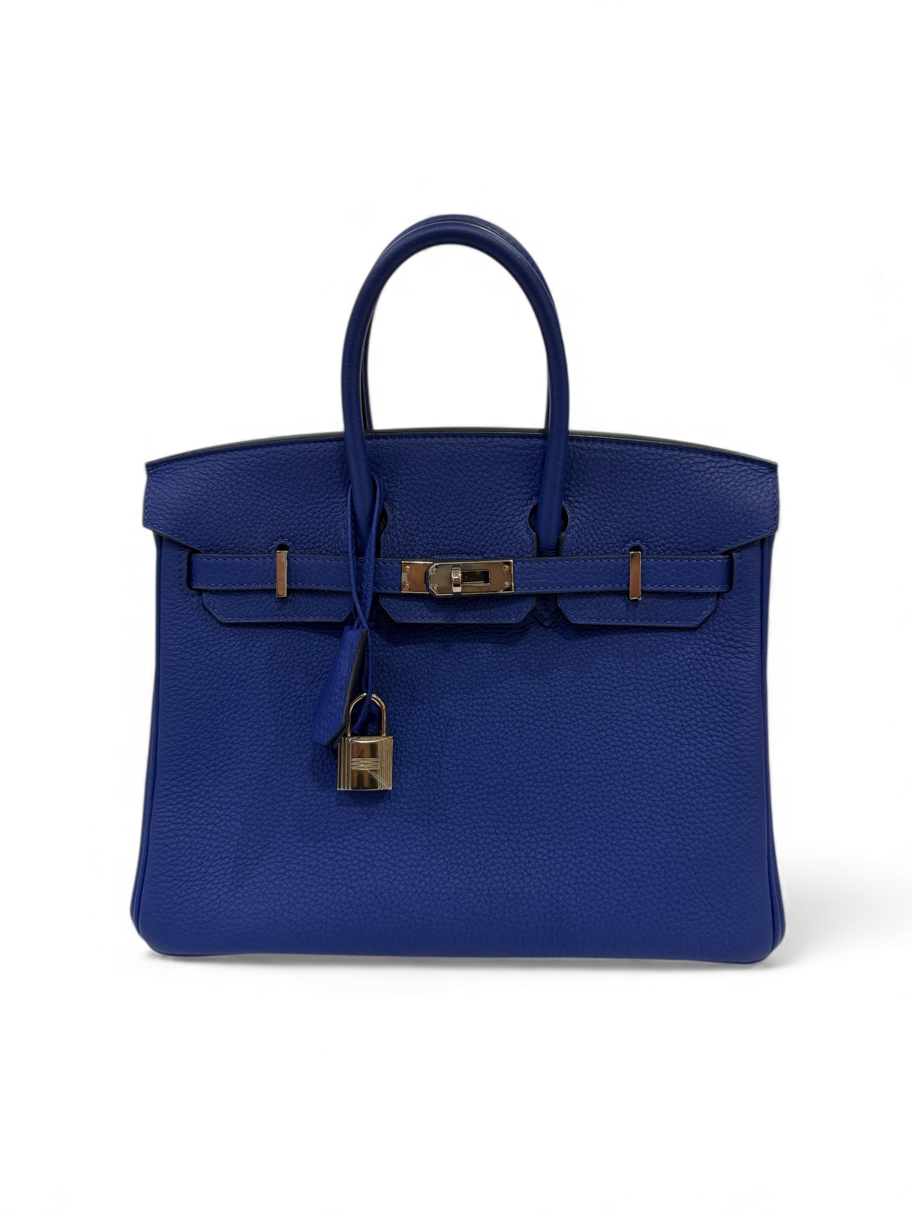 Hermès - Sac Birkin 25 bleu électrique