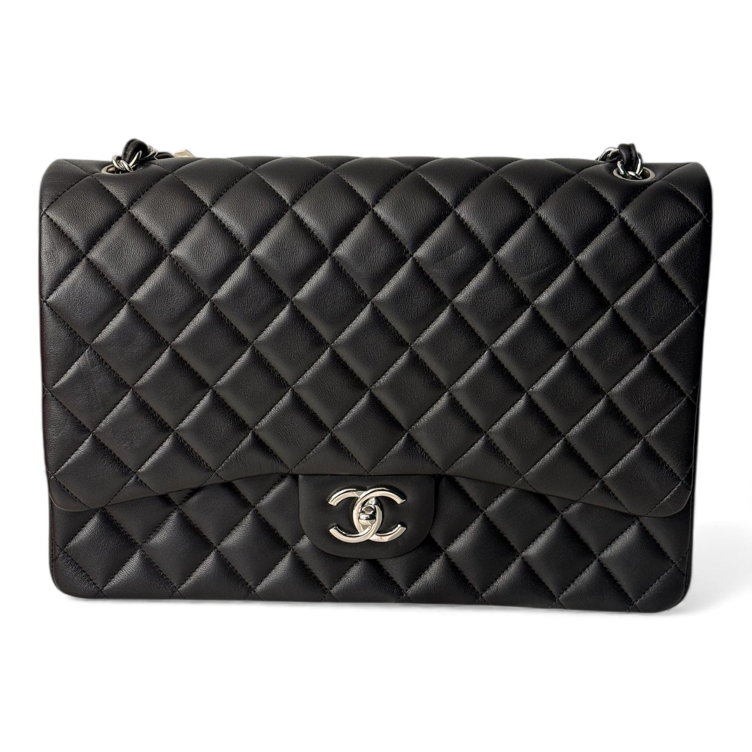 Chanel - Sac 11.12 Maxi en cuir d’agneau