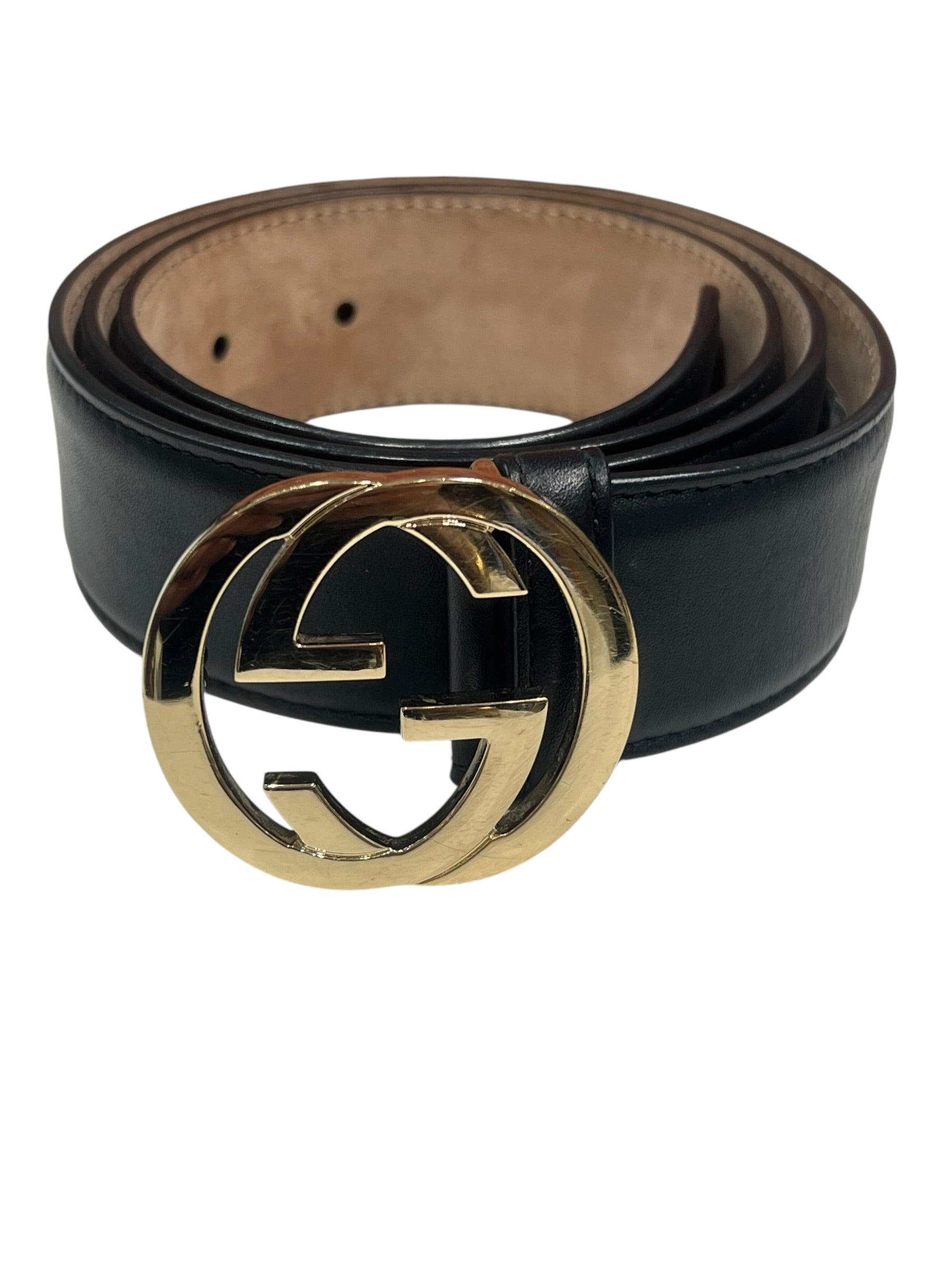 Gucci Ceinture GG Cuir Noir T90 | Les Folies d’Eugénie