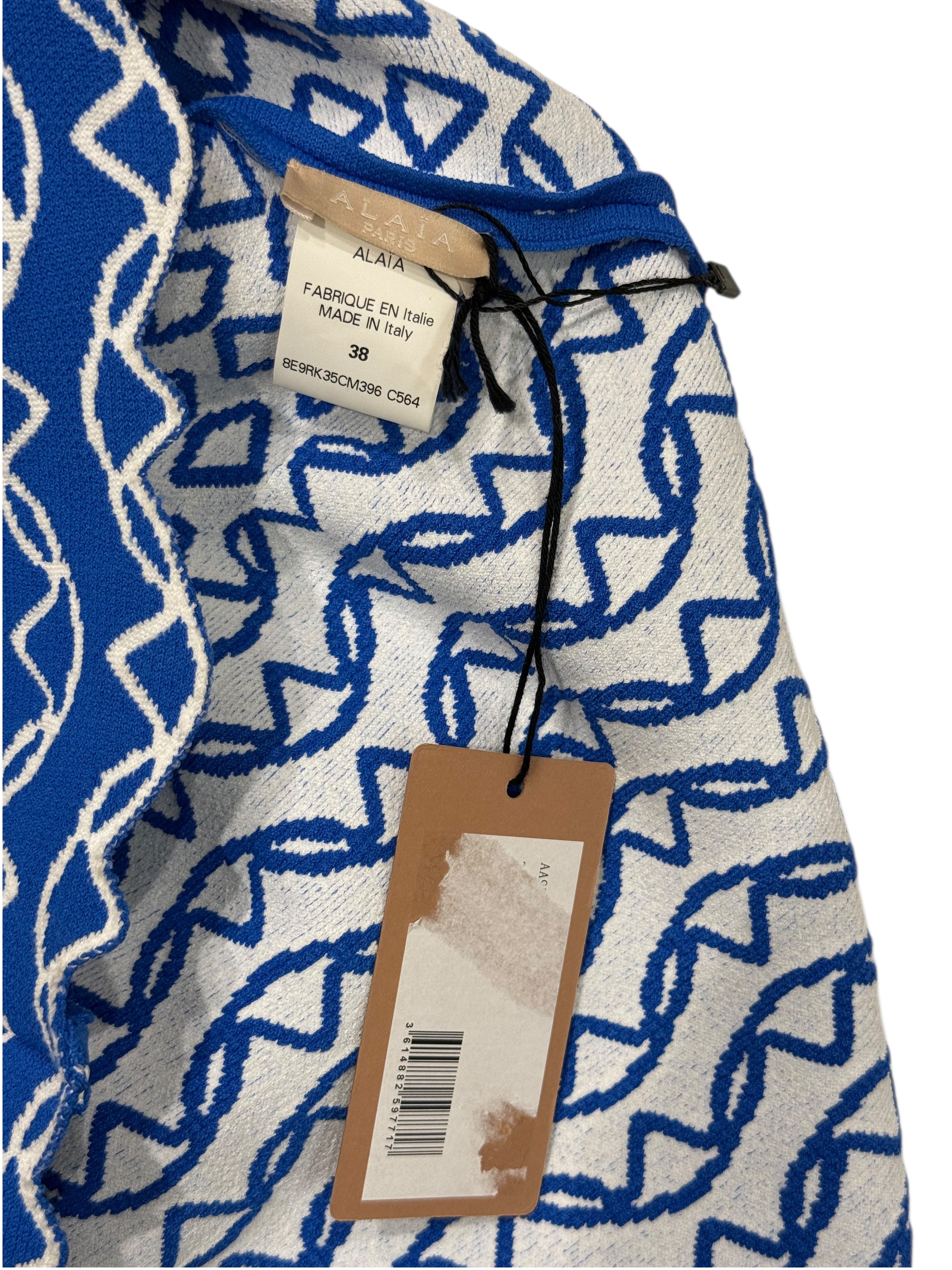 Alaia - Robe bicolore bleu T38