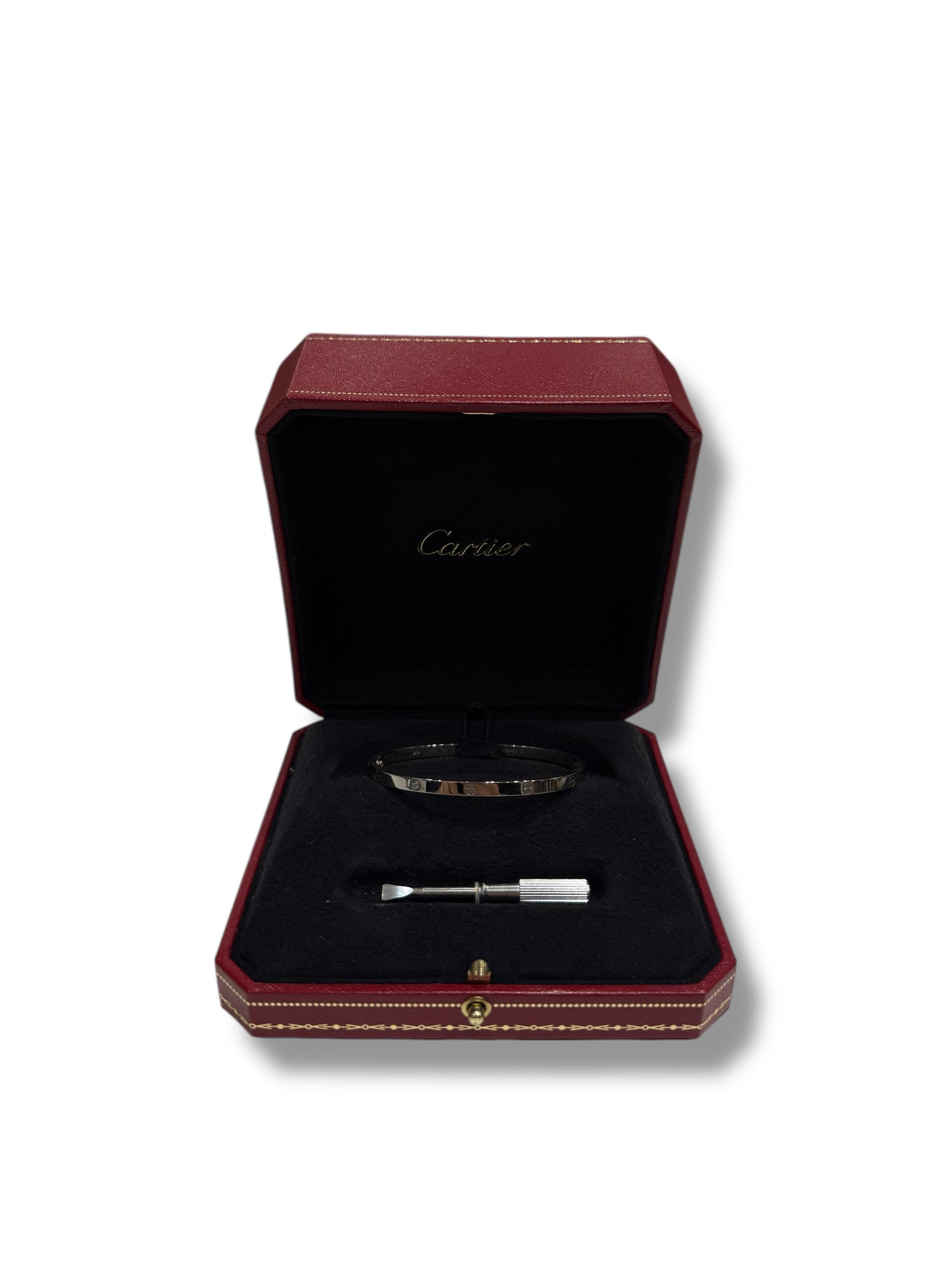 Cartier - Bracelet Love PM or blanc T17