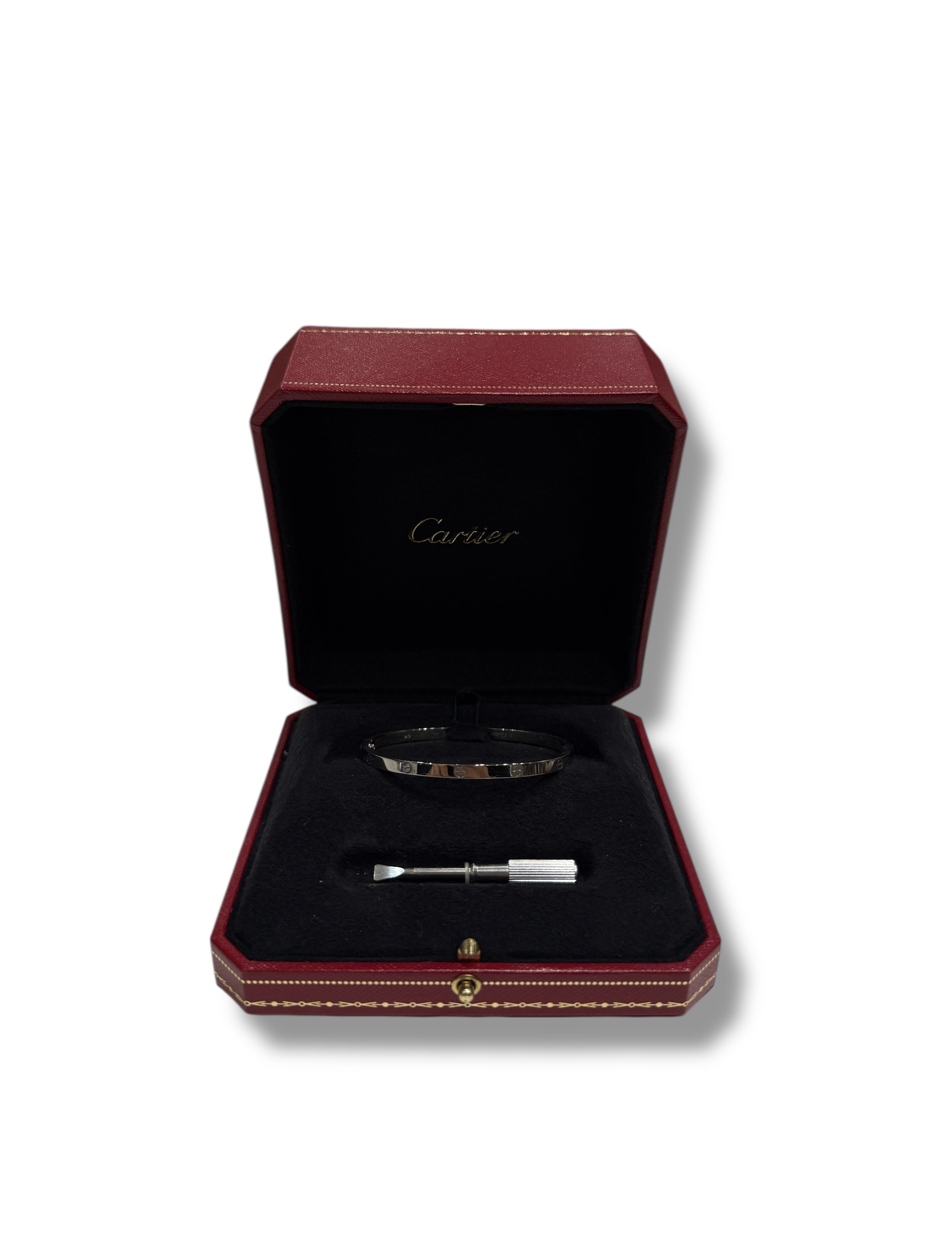 Cartier - Bracelet Love PM or blanc T17