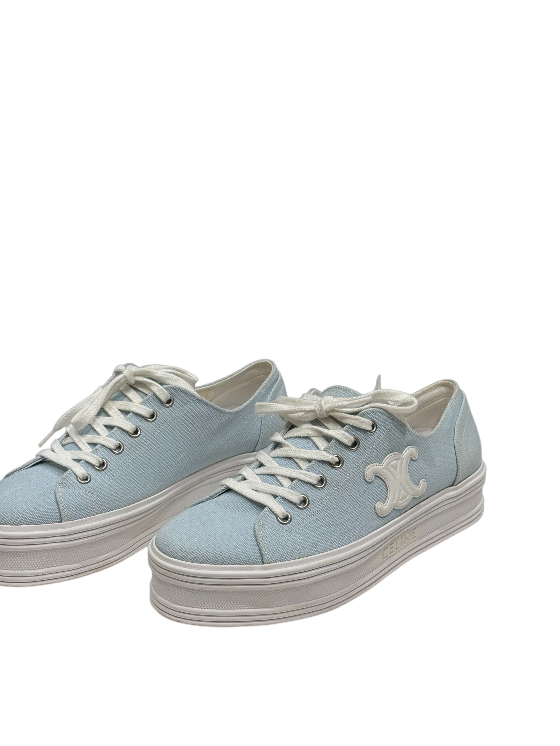 Celine - Baskets Jane aus Himmelblauem Canvas T39